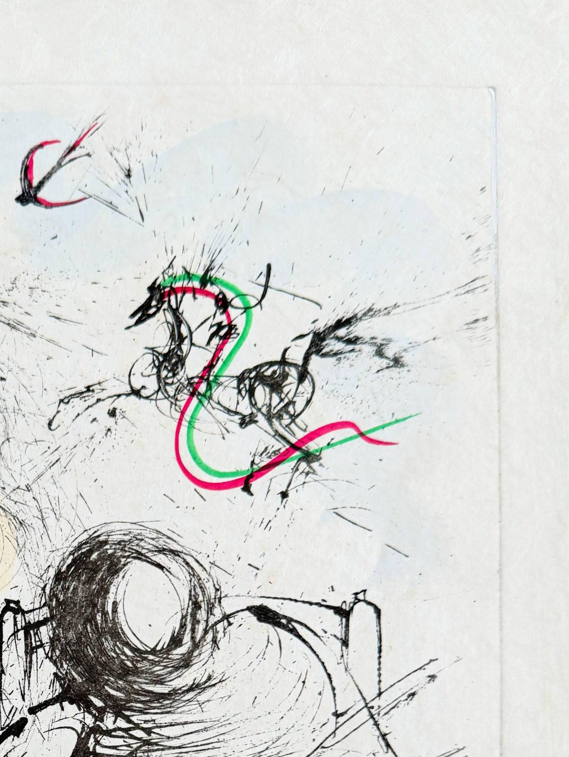 Femme à la guitare - Surrealist Print by Salvador Dalí