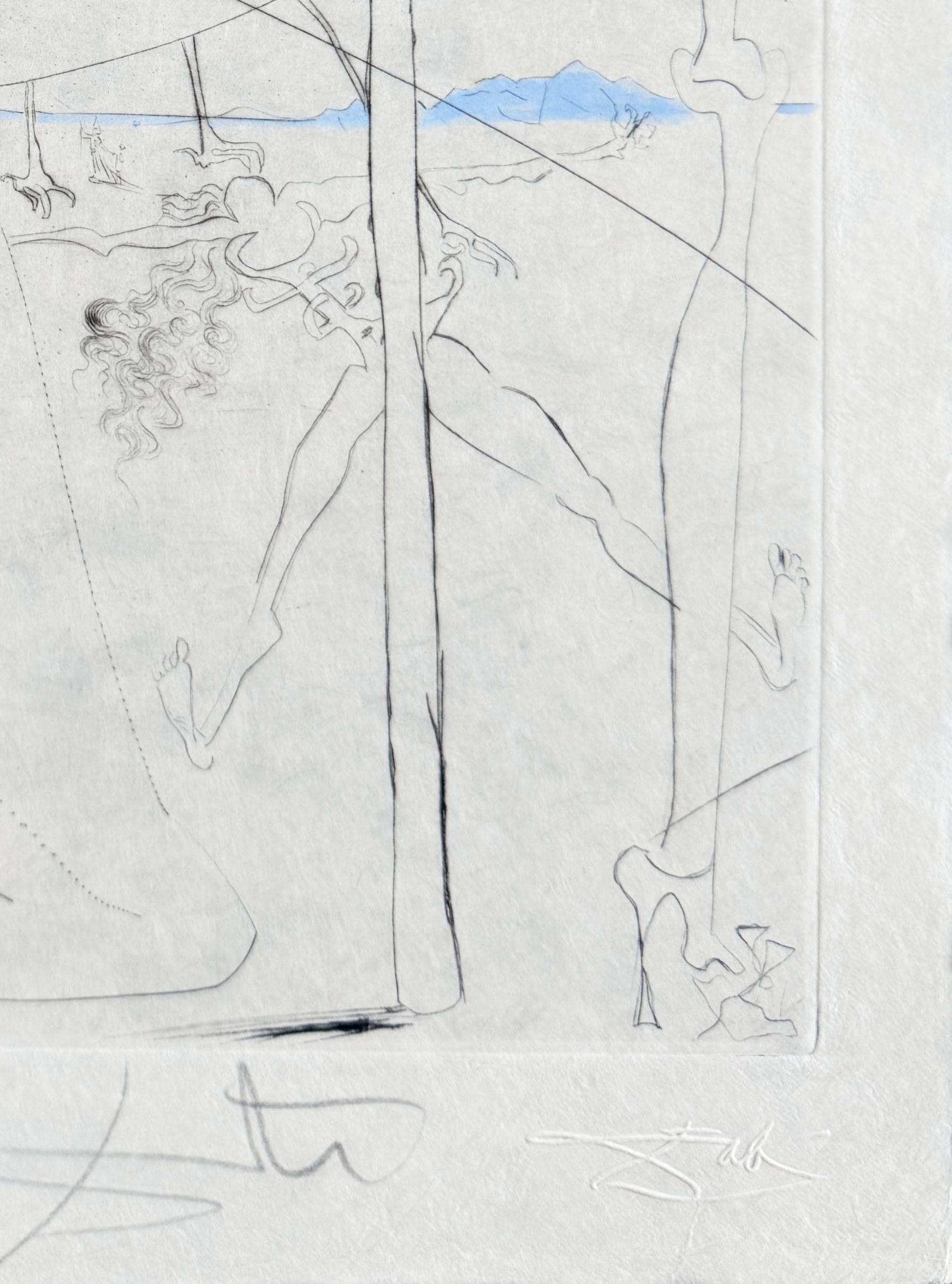 Femme à le béquille - Print by Salvador Dalí