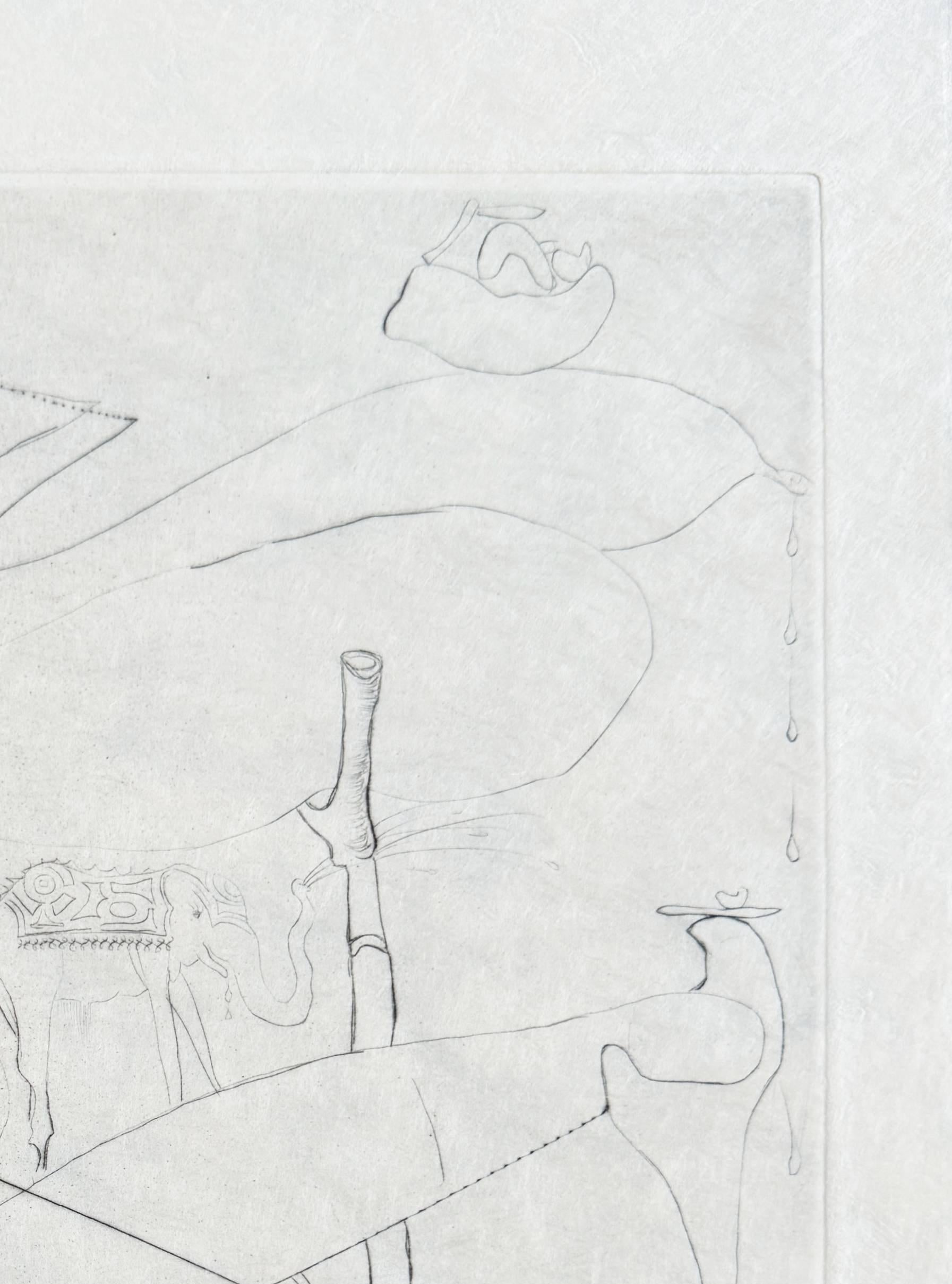 Salvador Dali (1904-1989) - Femme à le béquille

Etching from 1969.

66/145 on Japan paper.

Dimensions of work: 38 x 28.5 cm.

Hand signed.

Publisher: Graphik Europa Anstalt.

Reference: Michler/Löpsinger 370f.

The work is in Excellent