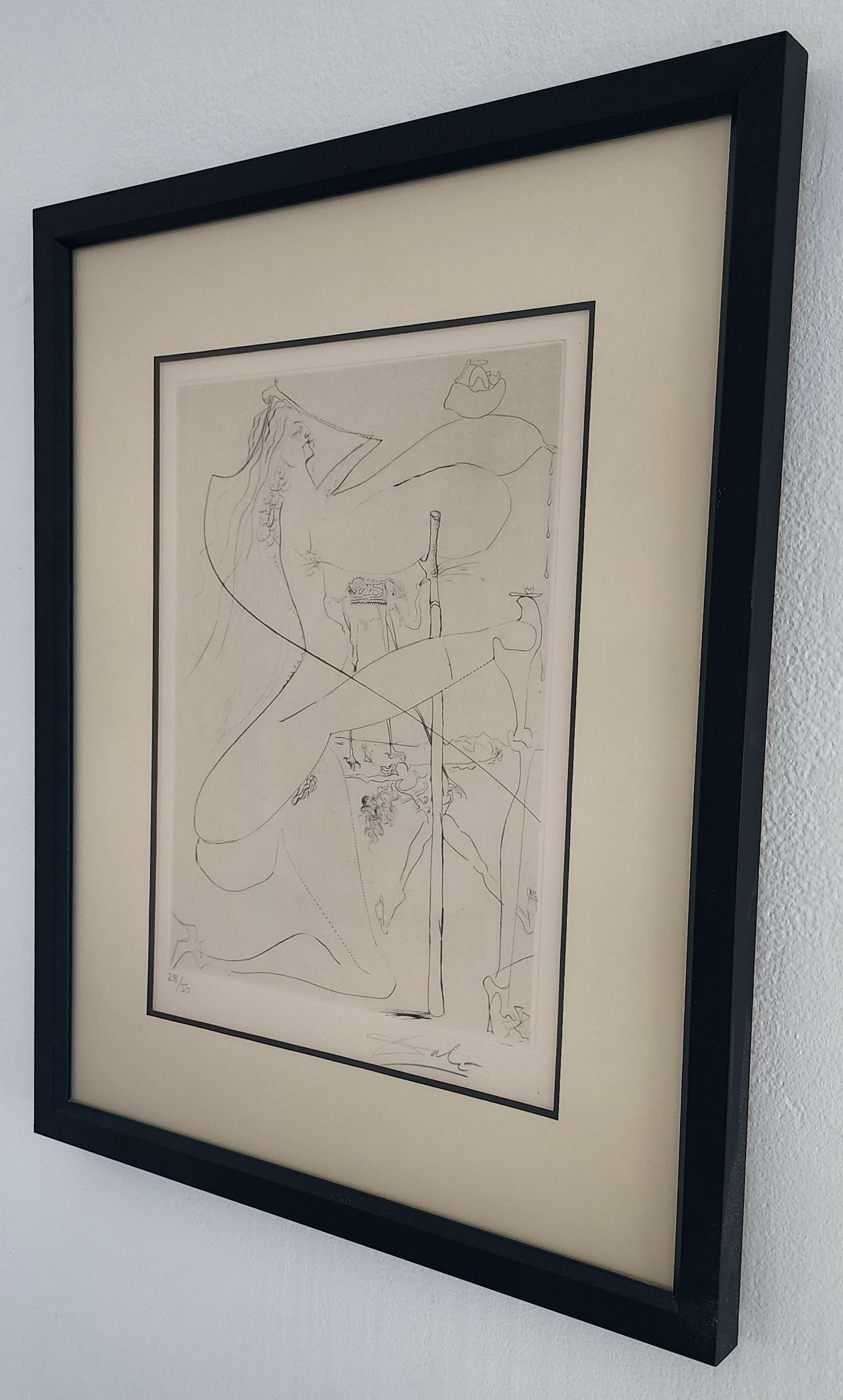Femme a le bequille (aus La Venus aux Fourrure) (Surrealismus, Moderne) im Angebot 1