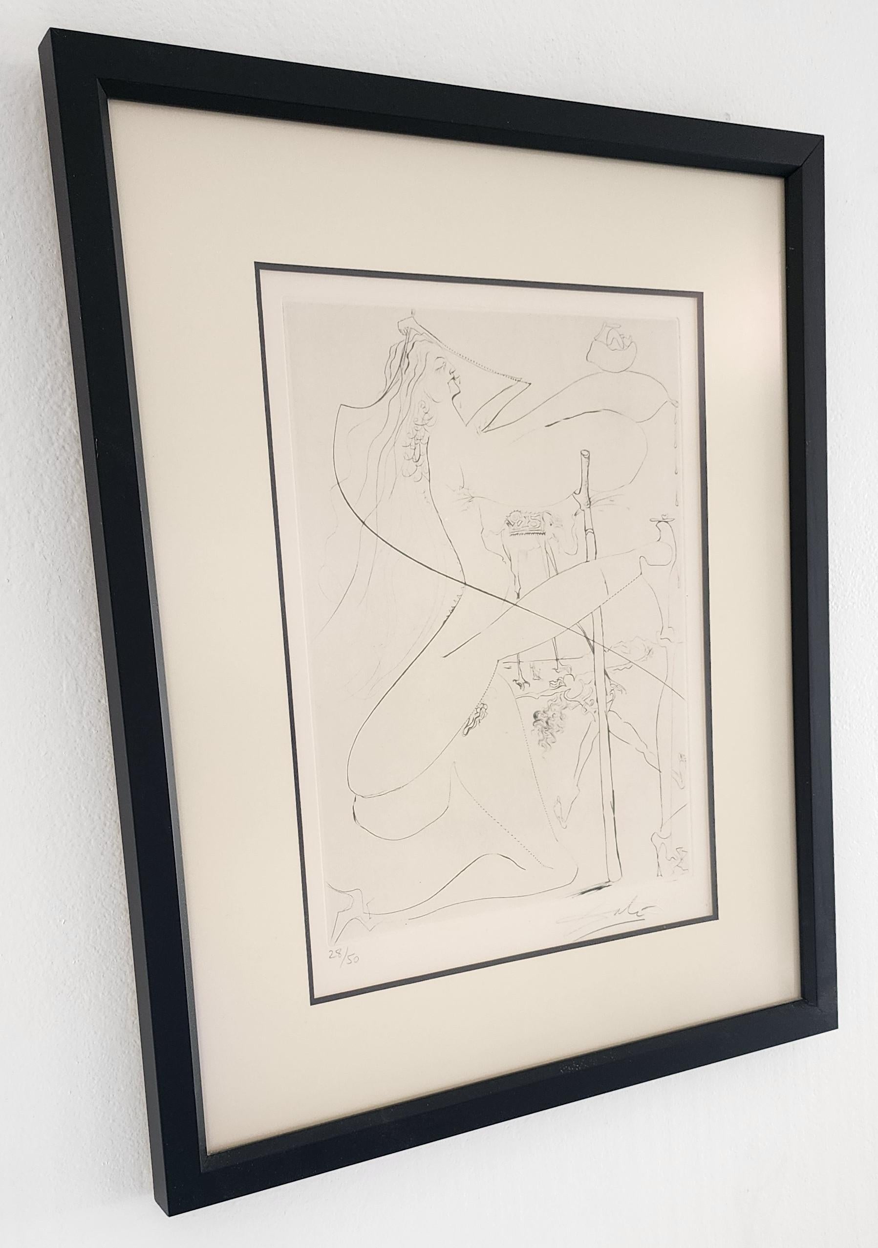 Femme a le bequille (aus La Venus aux Fourrure) (Surrealismus, Moderne) im Angebot 2