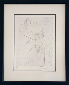 Vintage Femme a le bequille (from La Venus aux Fourrure) (Surrealism, Modern)