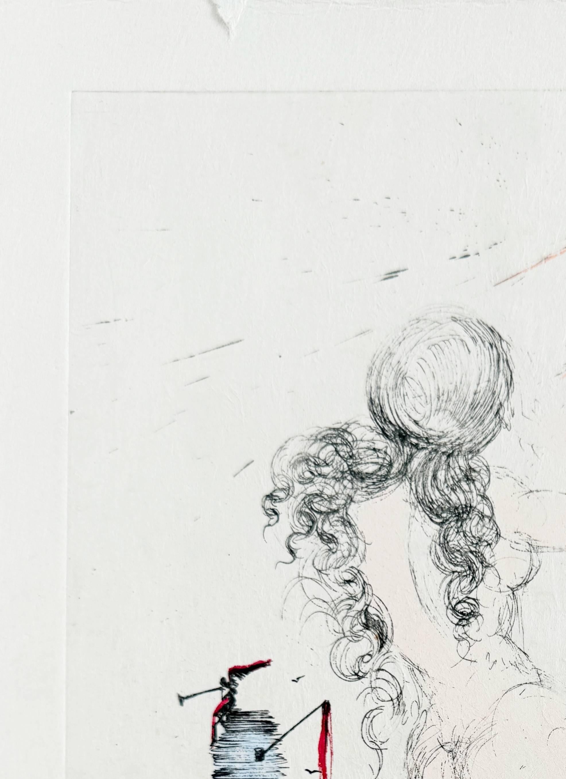 Frau, Pferd und Tod – Print von Salvador Dalí
