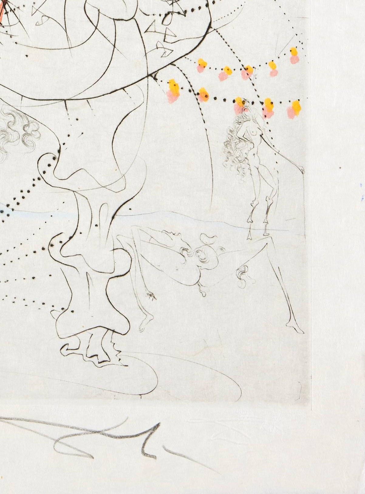 Femme-feuille - Print by Salvador Dalí