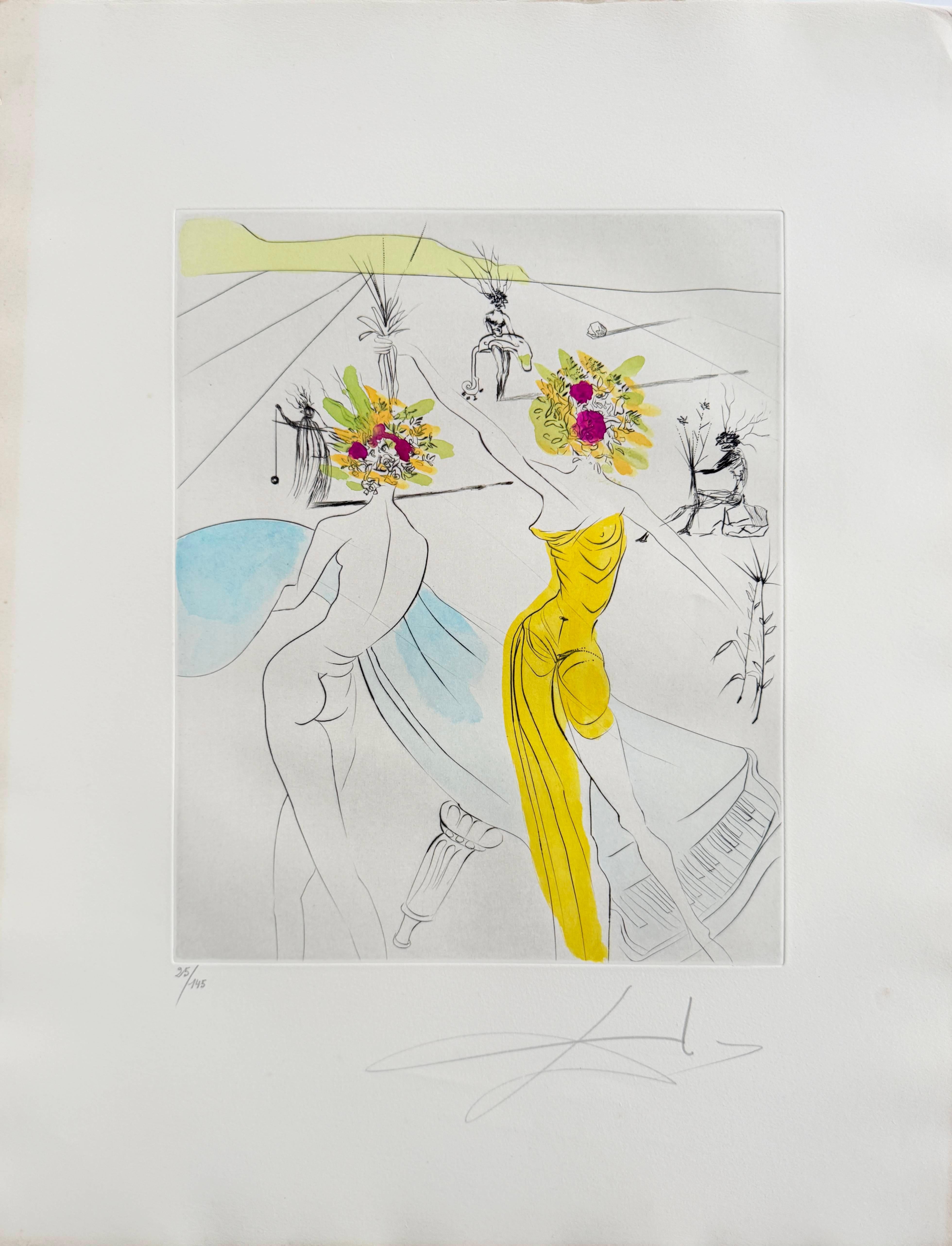 Femme-fleurs au piano (Flower-women at the Piano)