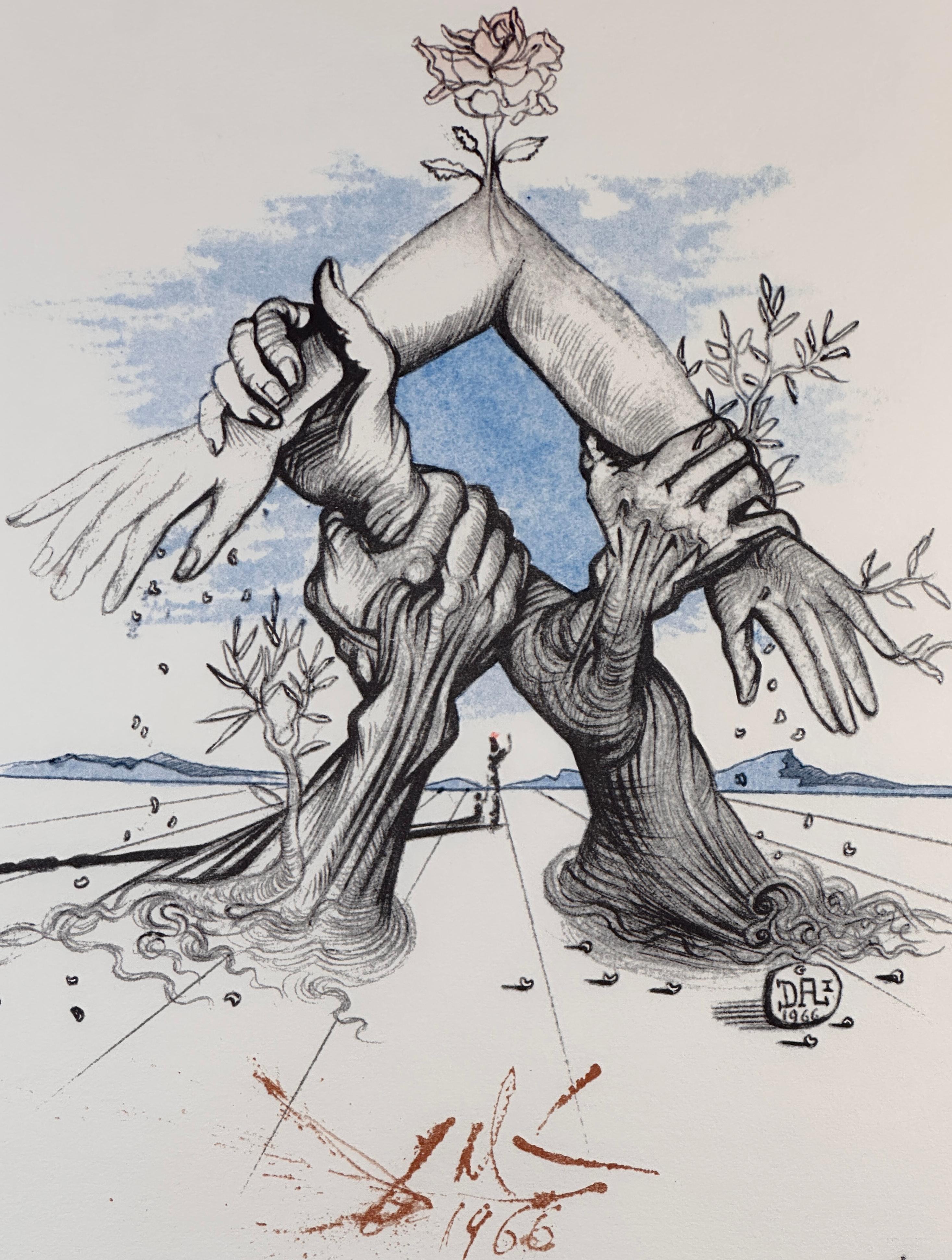 Cinco Continentes - Naciones Unidas - Print de Salvador Dalí