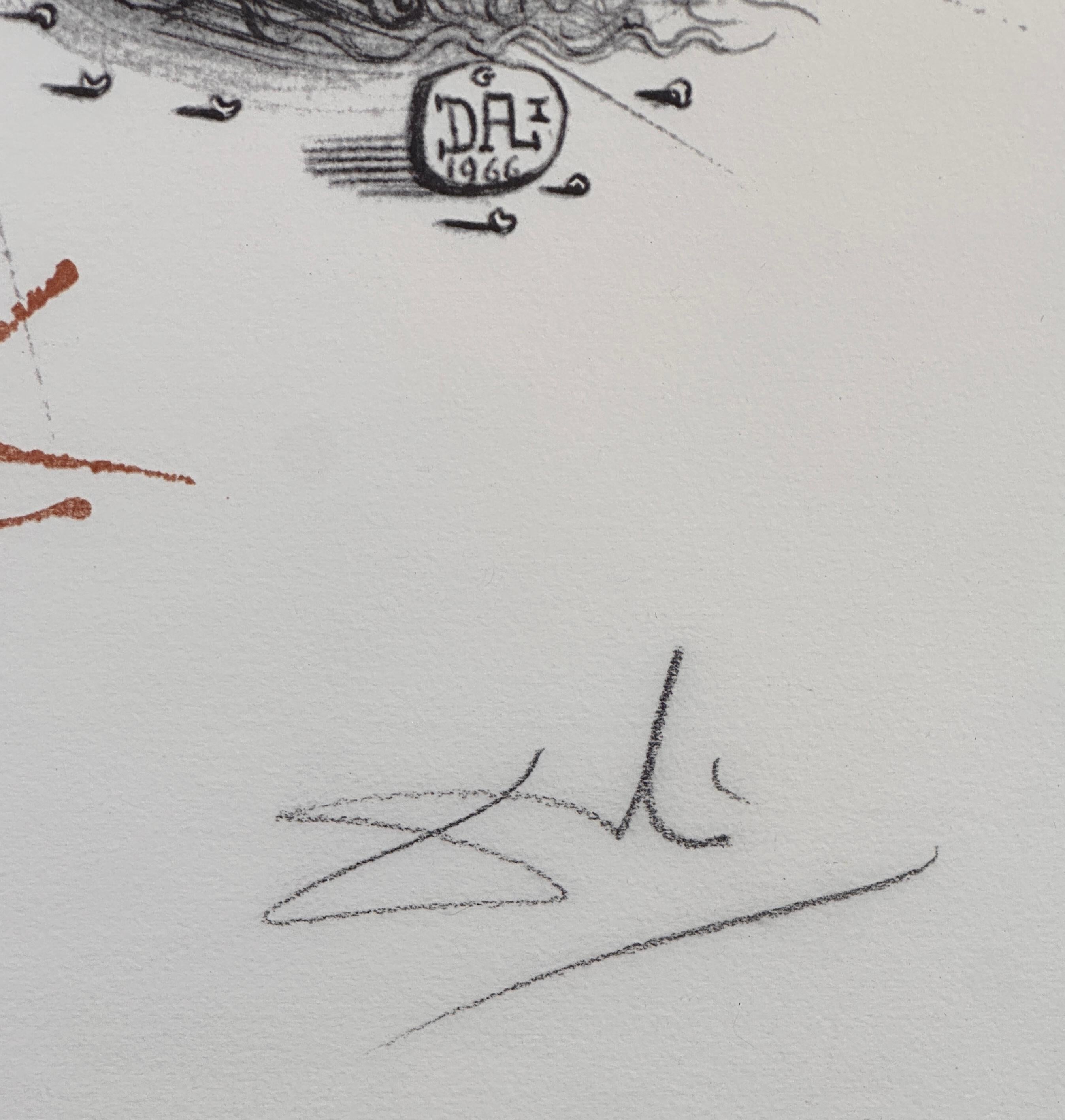 Cinco Continentes - Naciones Unidas - Print Surrealista de Salvador Dalí