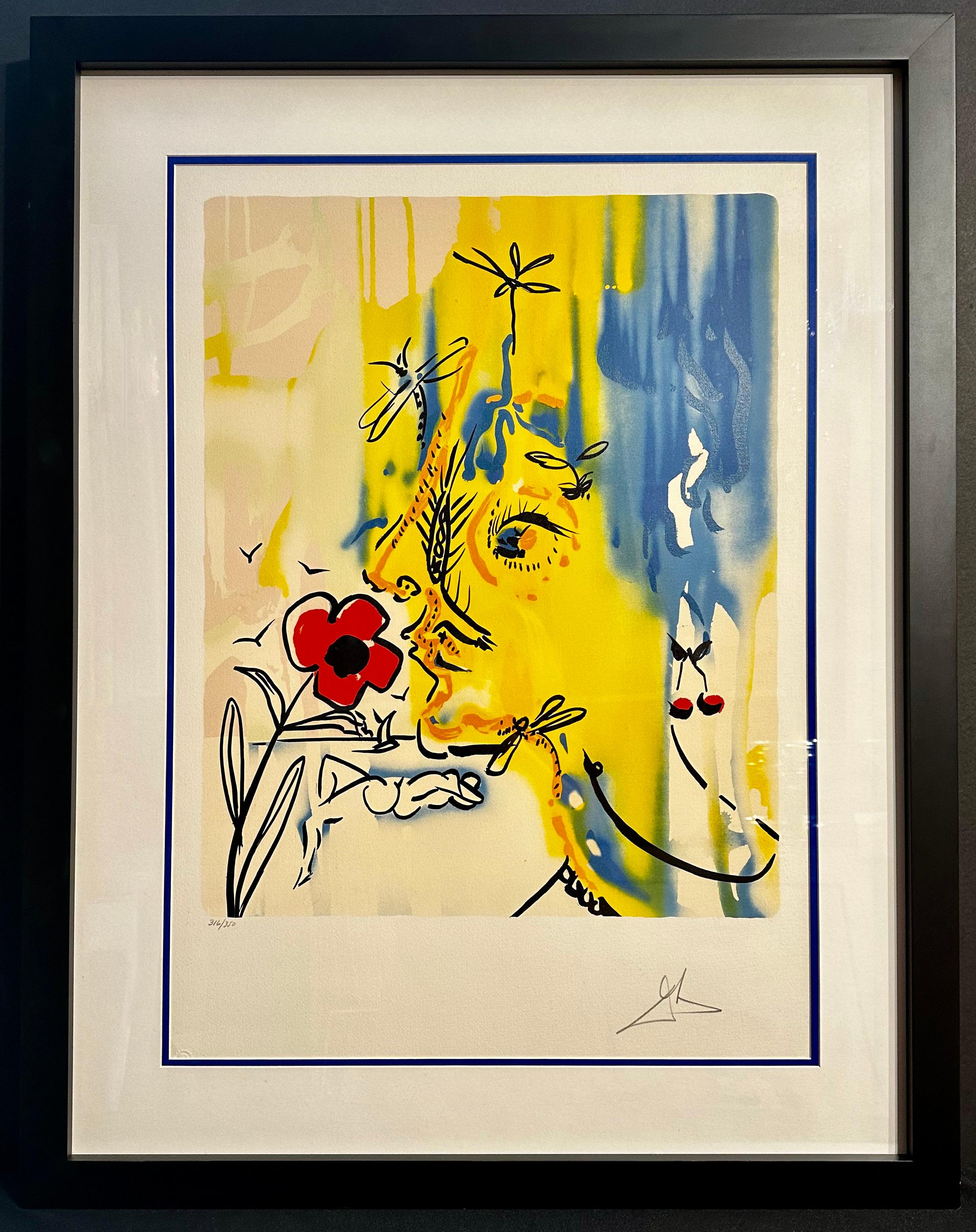 Fleurs Surrealiste Vanishing Face - Print by Salvador Dalí