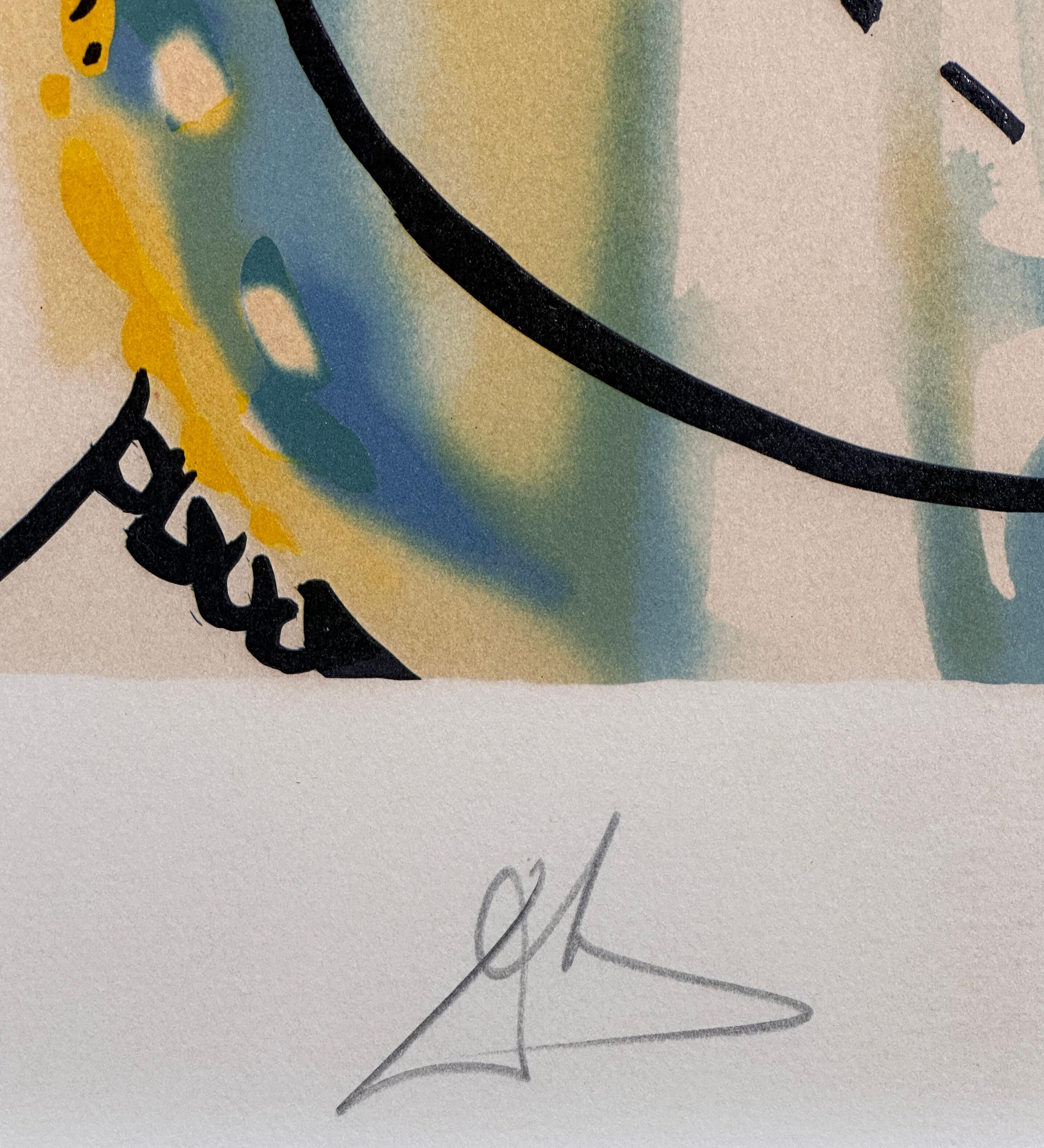 Fleurs Surrealiste Vanishing Face - Surréalisme Print par Salvador Dalí