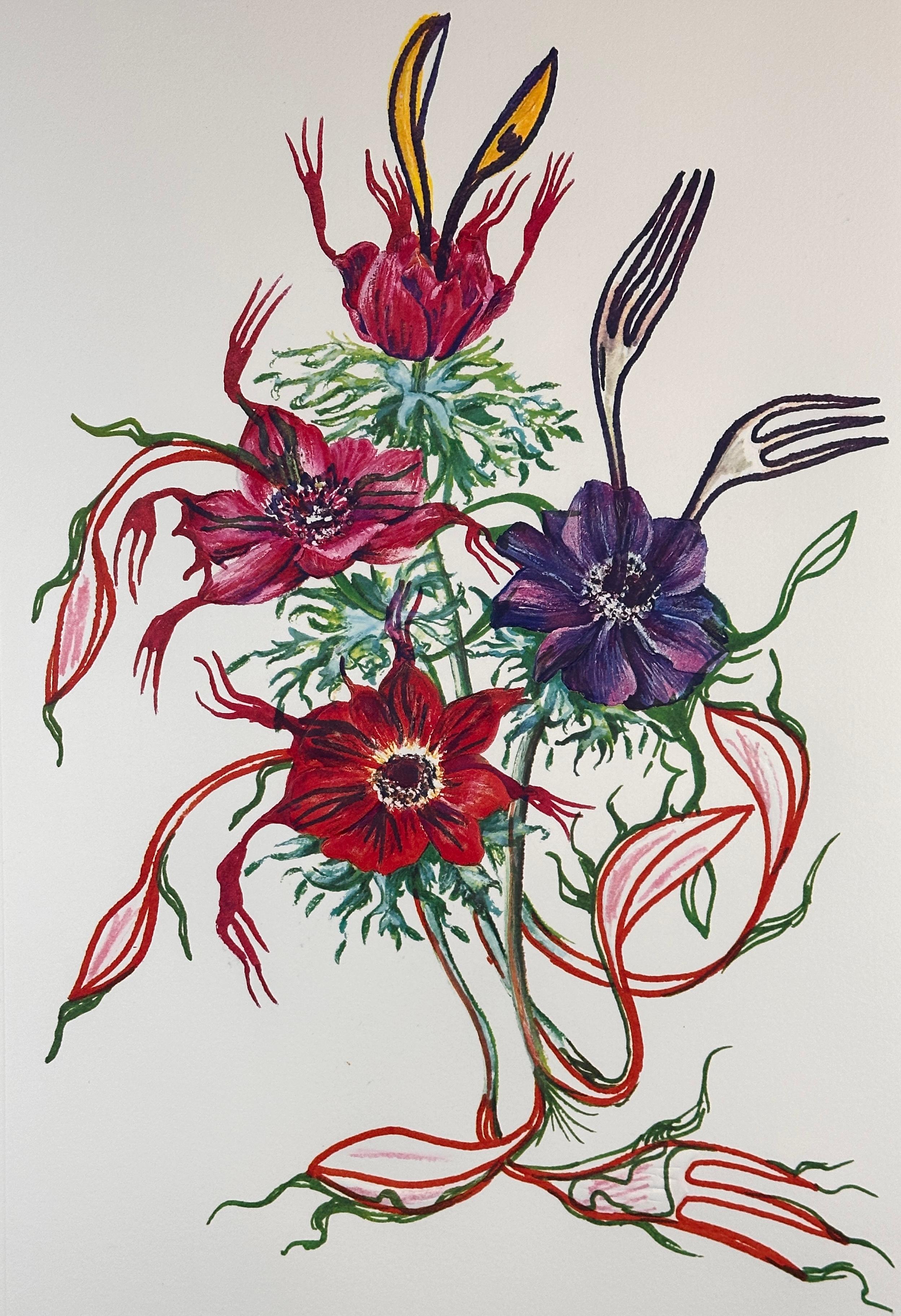 Florals Anemone per Anti-Pasti - Print by Salvador Dalí