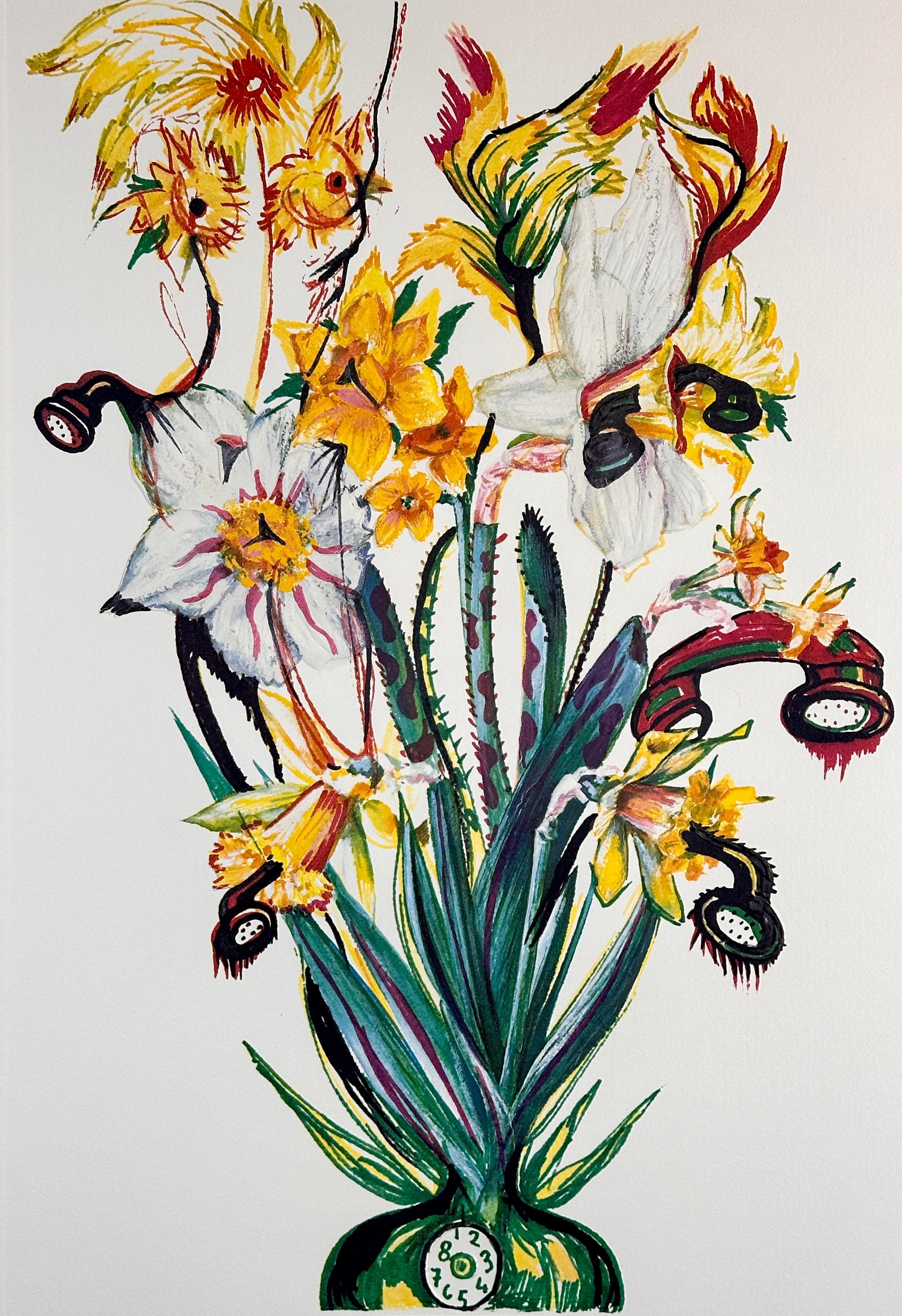 Florals Daffodils of Love - Print by Salvador Dalí