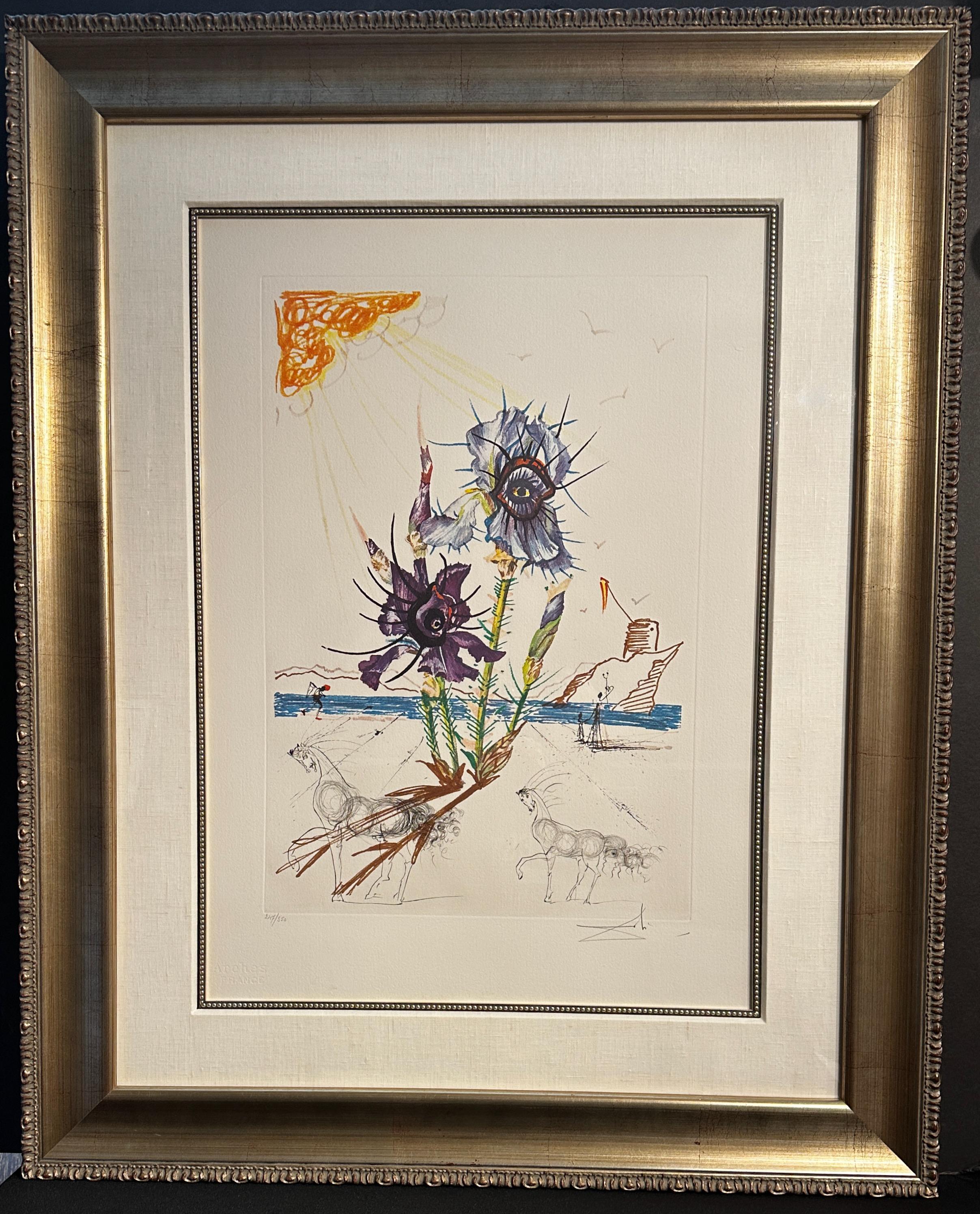 Fiori di Iris - Print di Salvador Dalí