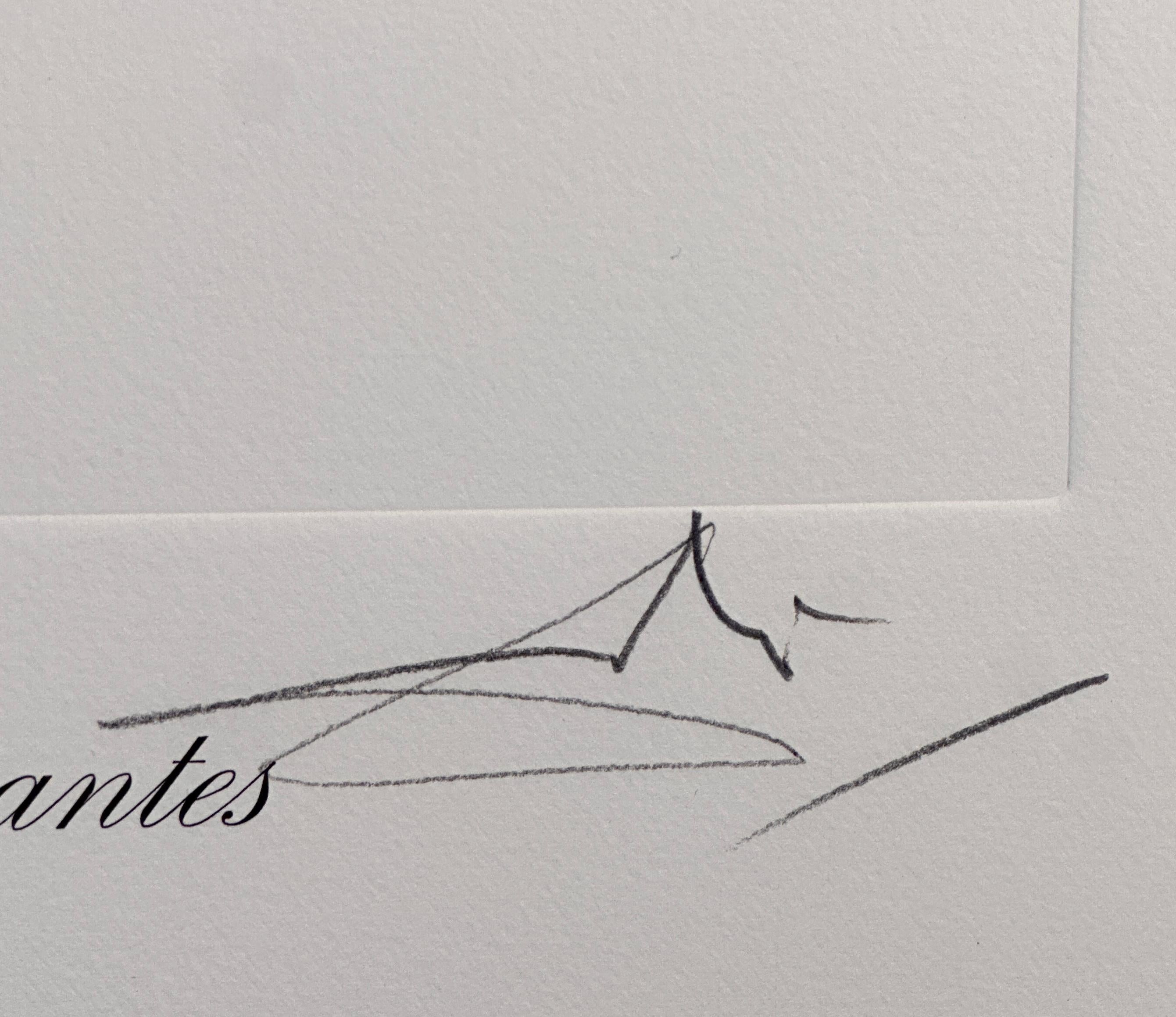 Florals Kissing Tulips - Surrealist Print by Salvador Dalí