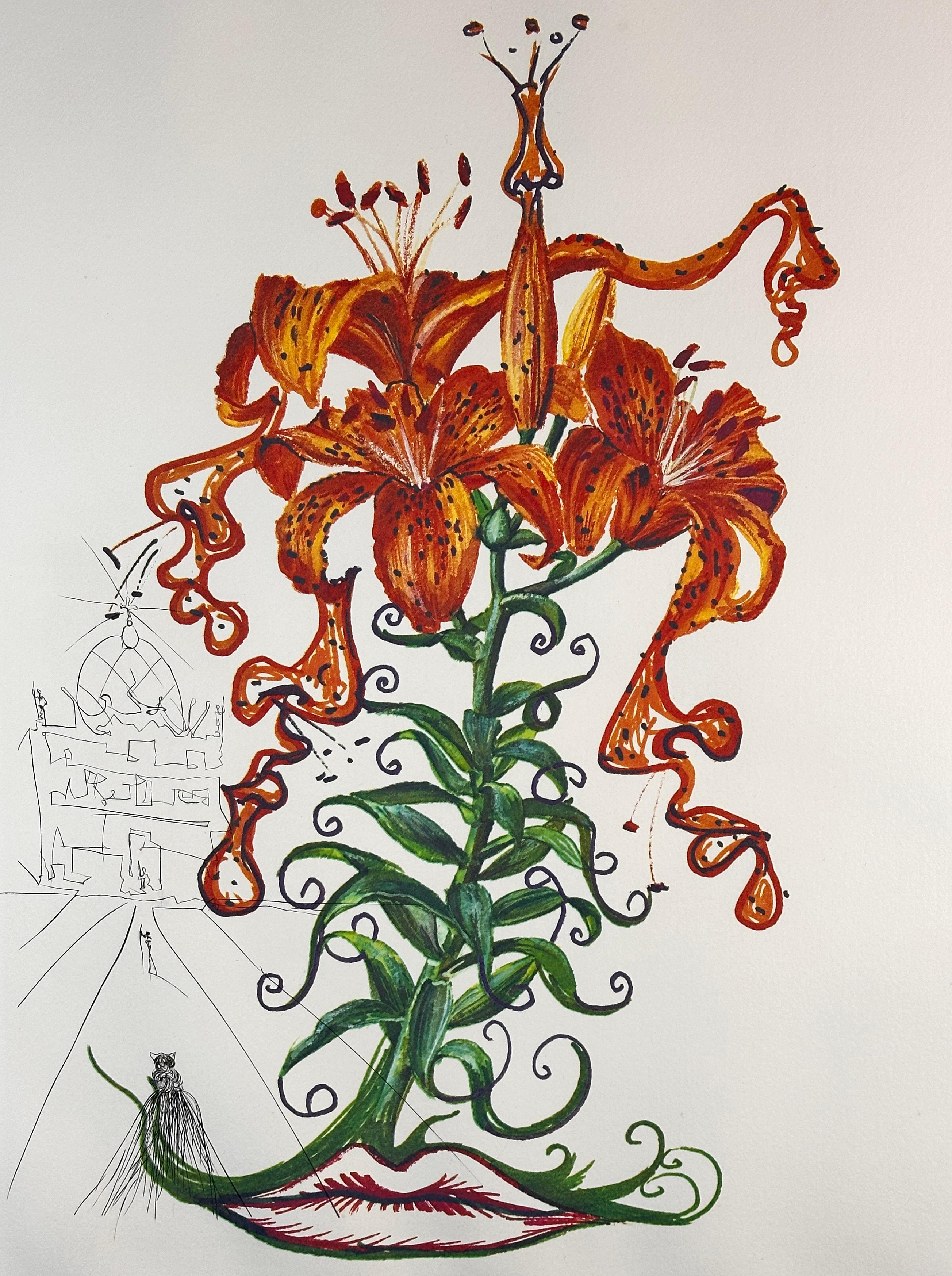 Fiori Gigli di Tigre - Print di Salvador Dalí