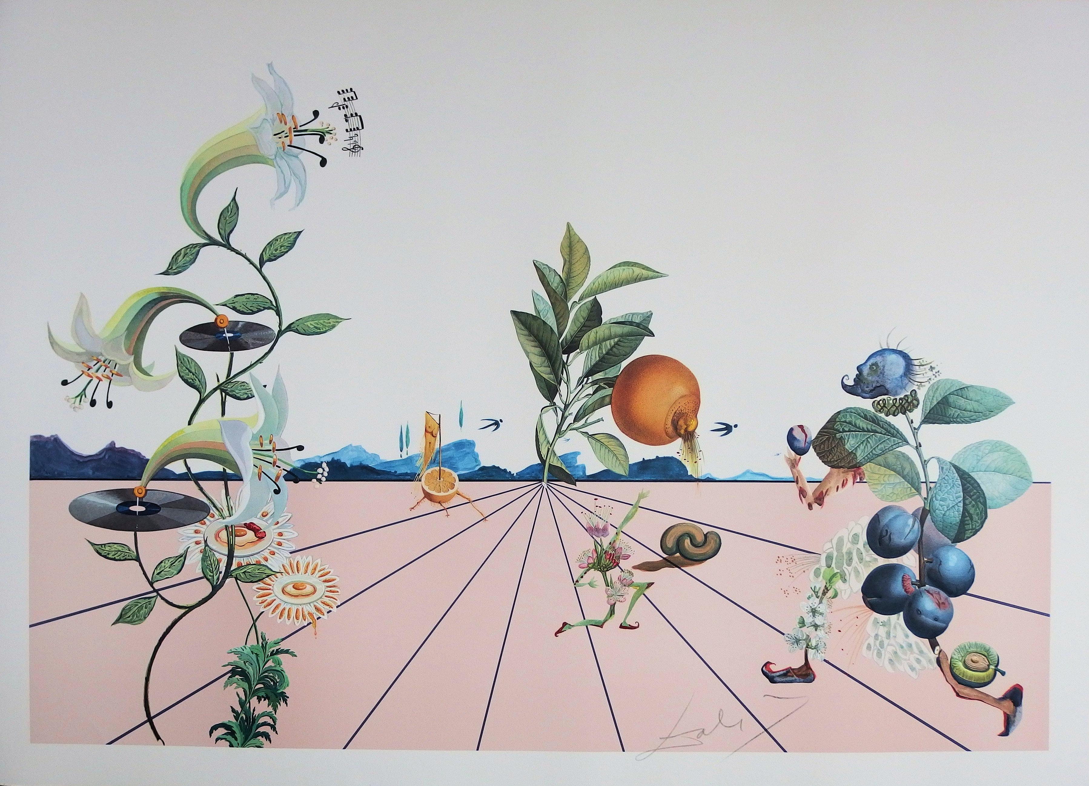Salvador Dalí Figurative Print - Flordali I - Original Lithograph - 1981 (Field page 233)