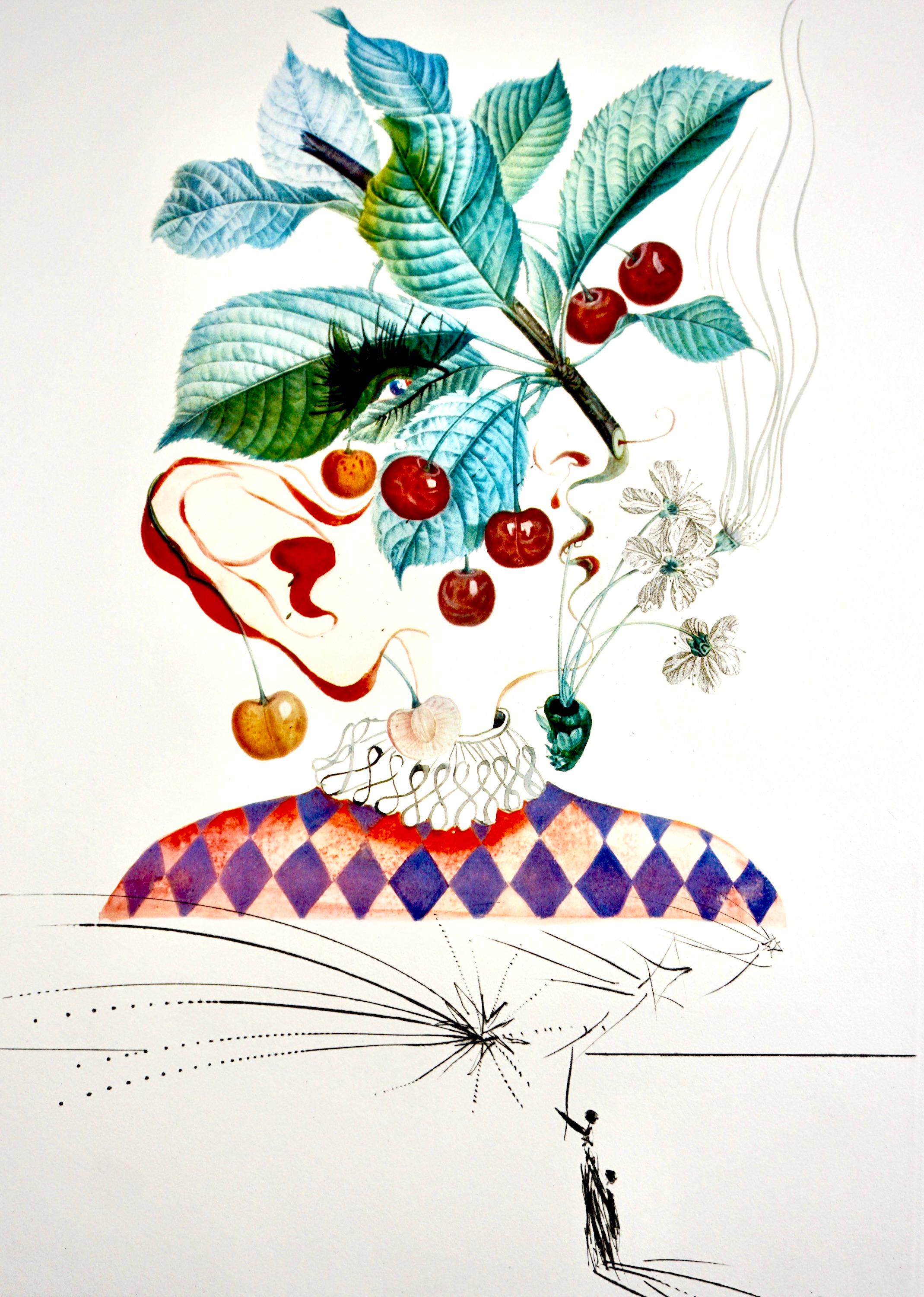 FlorDali/Les Fruits Cherries  - Print by Salvador Dalí