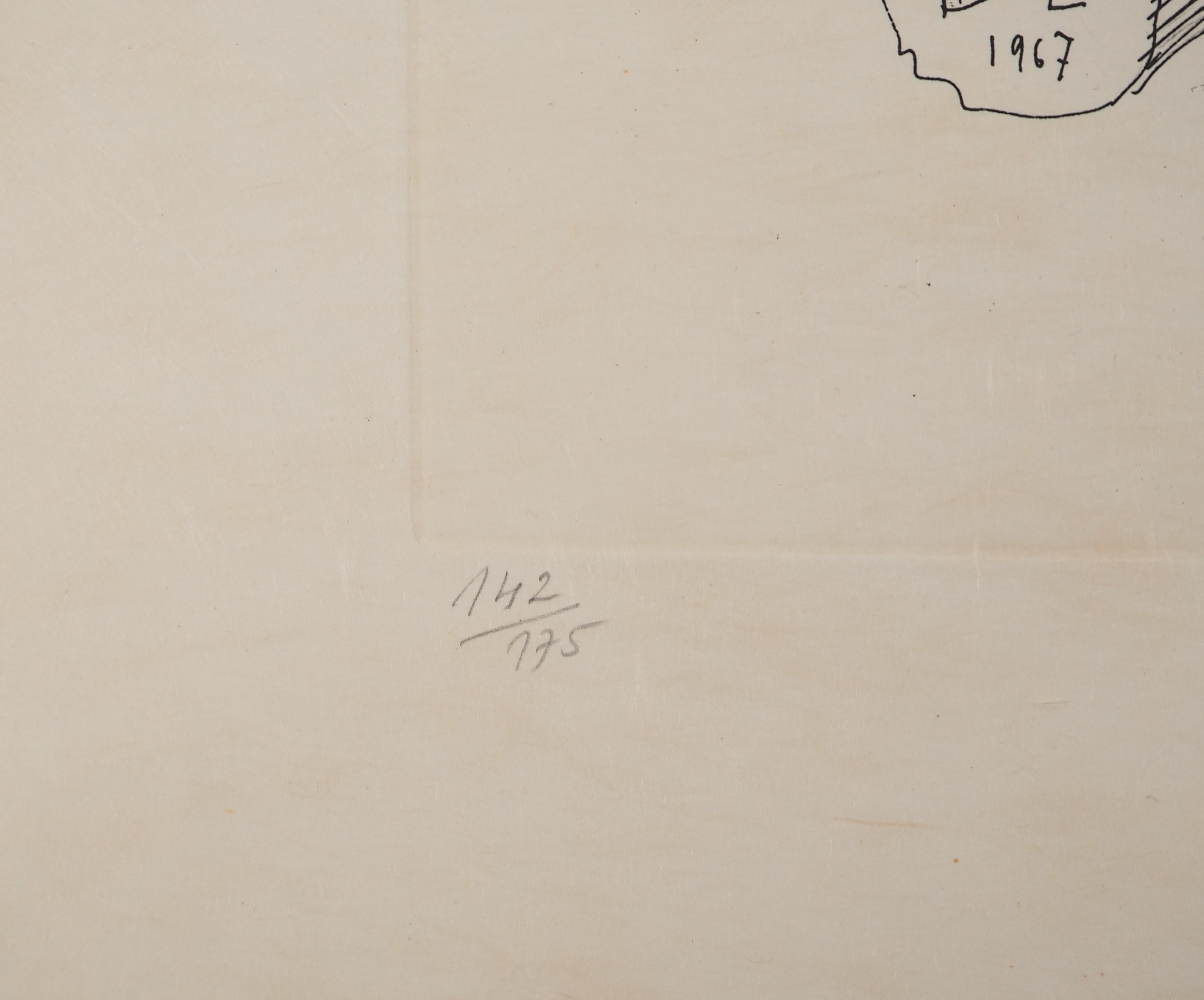 Flordali: Gigli musicanti - Incisione originale firmata a mano (Campo #68-3 D) 3