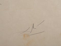 Flordali : Surrealist self-portrait - Original Handsigned Etching (Field #68-3 C