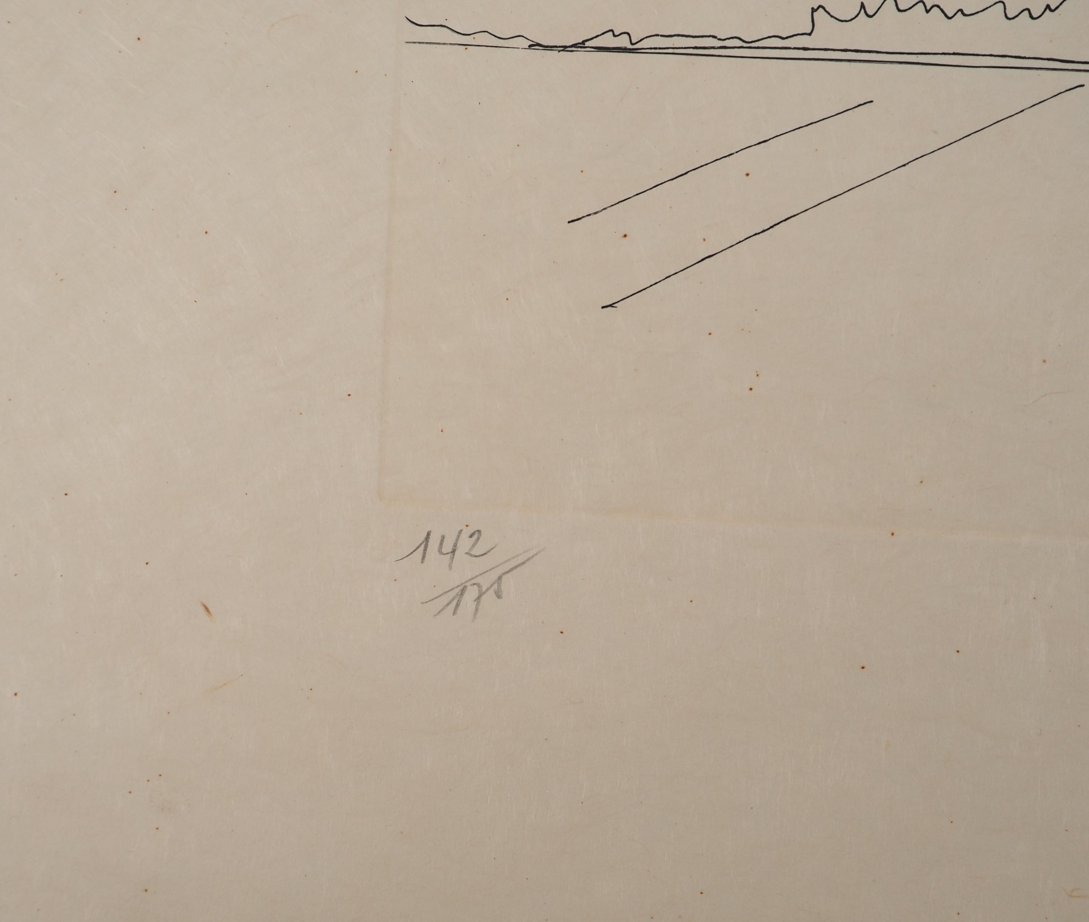 Flordali : Autorretrato surrealista - Grabado original firmado a mano (Campo #68-3 C en venta 2
