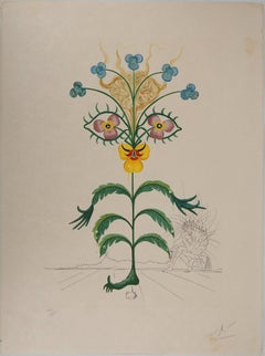 Flordali : Autorretrato surrealista - Grabado original firmado a mano (Campo #68-3 C