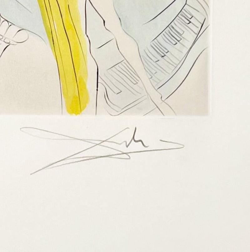 Mujeres-flor en el piano, de Los Hippies - Print Surrealista de Salvador Dalí