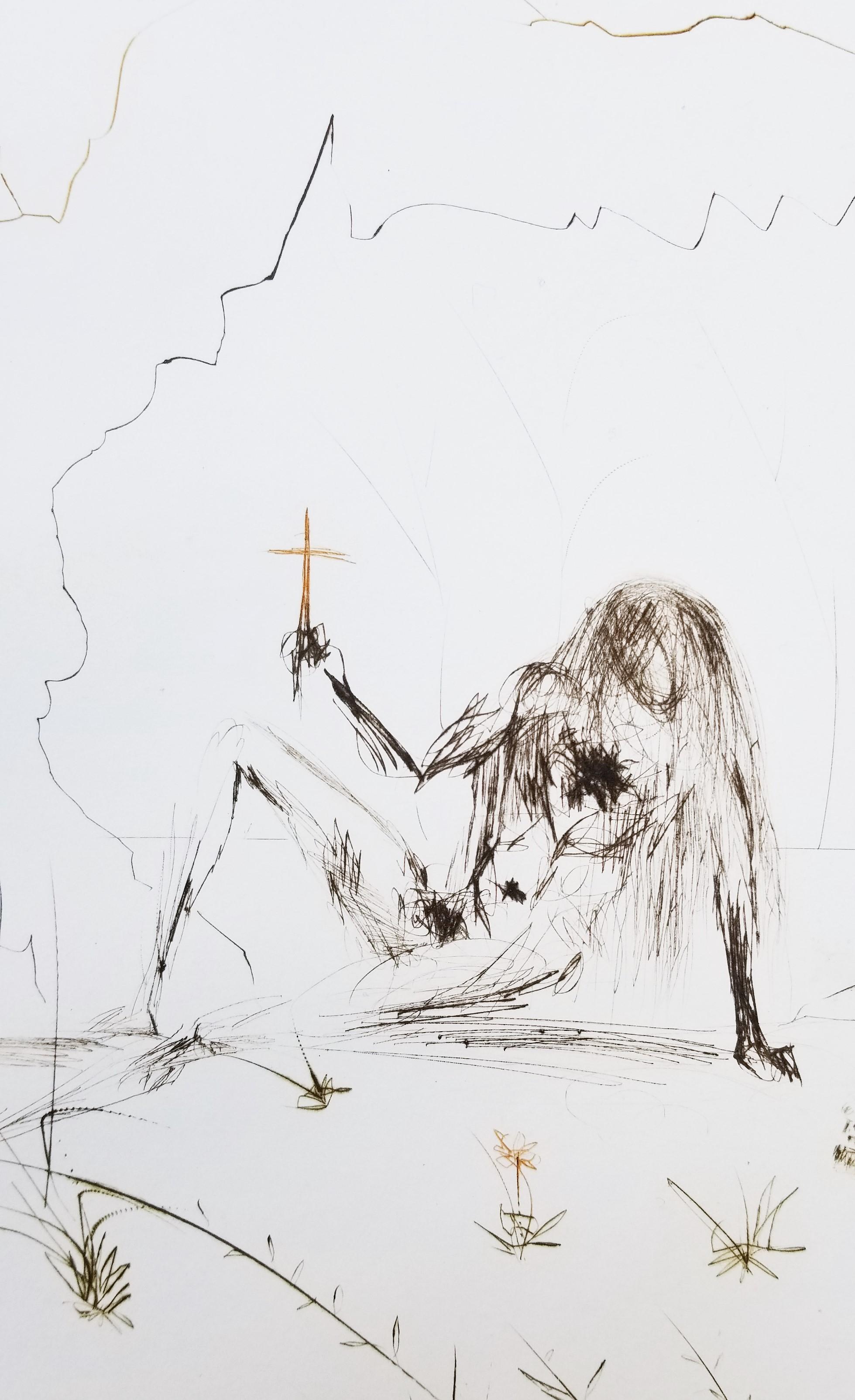 Frère Ogrin, l'hermite (Brother Ogrin, the Hermit) /// Surrealism Salvador Dali For Sale 7