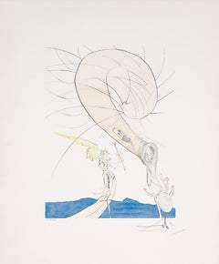 Freud mit einem Schneckenkopf (Teller G), 1974