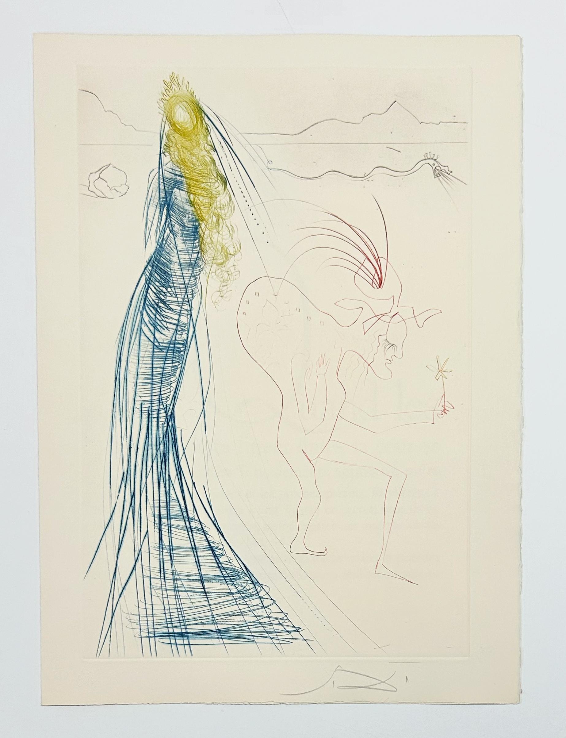 Frocin, the Bad Dwarf, from Tristan and Iseult - Print by Salvador Dalí