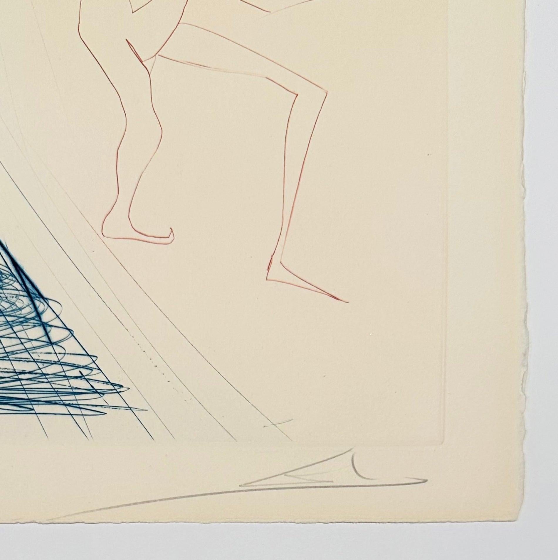 Frocin, el enano malo, de Tristán e Iseult - Print Surrealista de Salvador Dalí