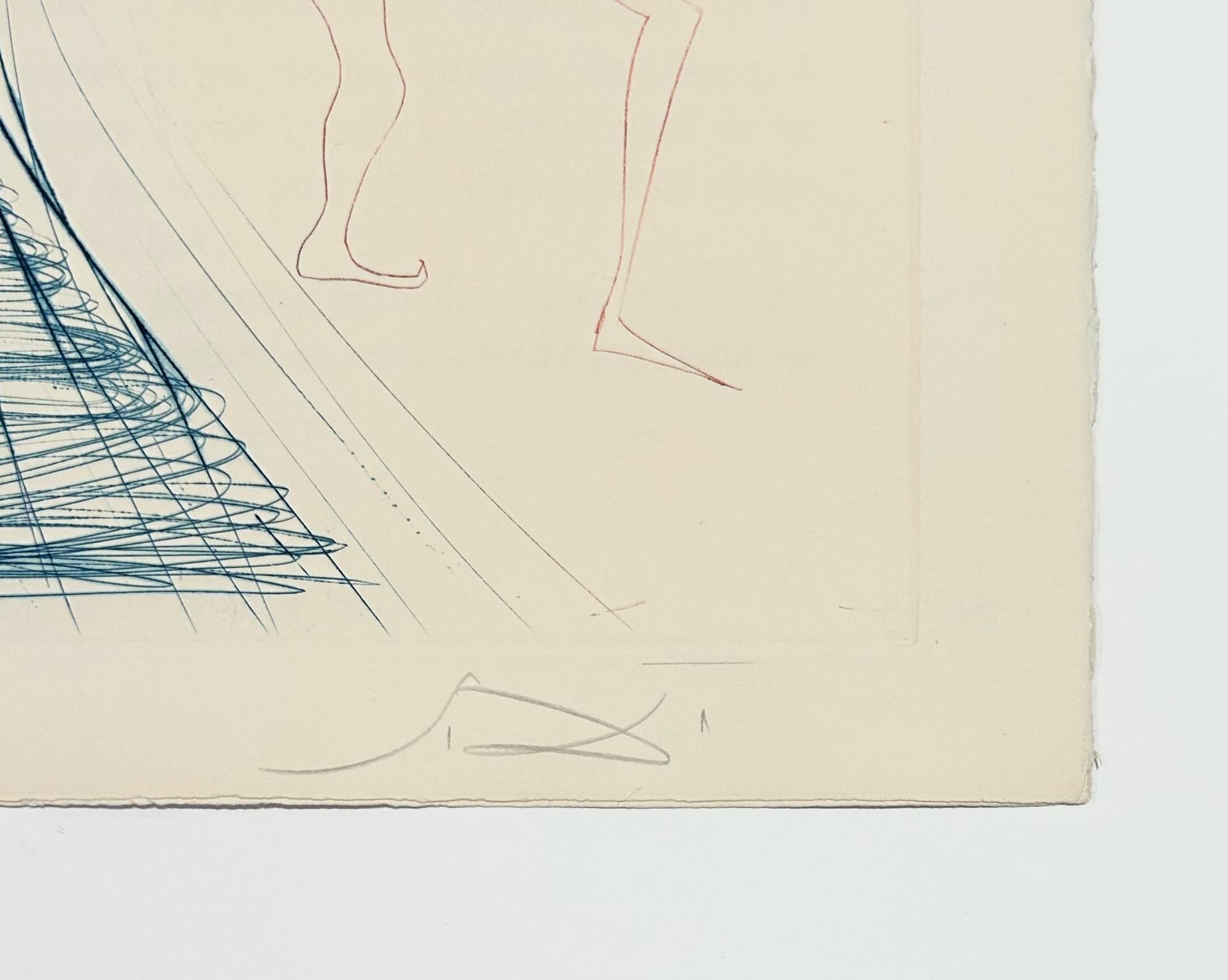 Frocin, the Bad Dwarf, from Tristan and Iseult - Surrealist Print by Salvador Dalí