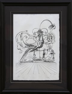 From "Les Songes Drolatiques de Pantagruel, " Lithograph on Japon, 1973