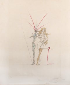 Frontispiece Etching, Drypoint, Signed, 83/145, Late 20th Century