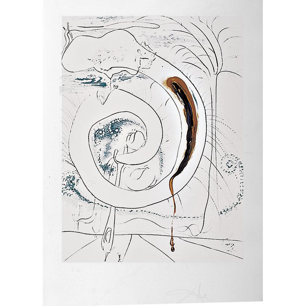Salvador Dalí Abstract Print - The Visceral Circle Conquest of the Cosmos I 