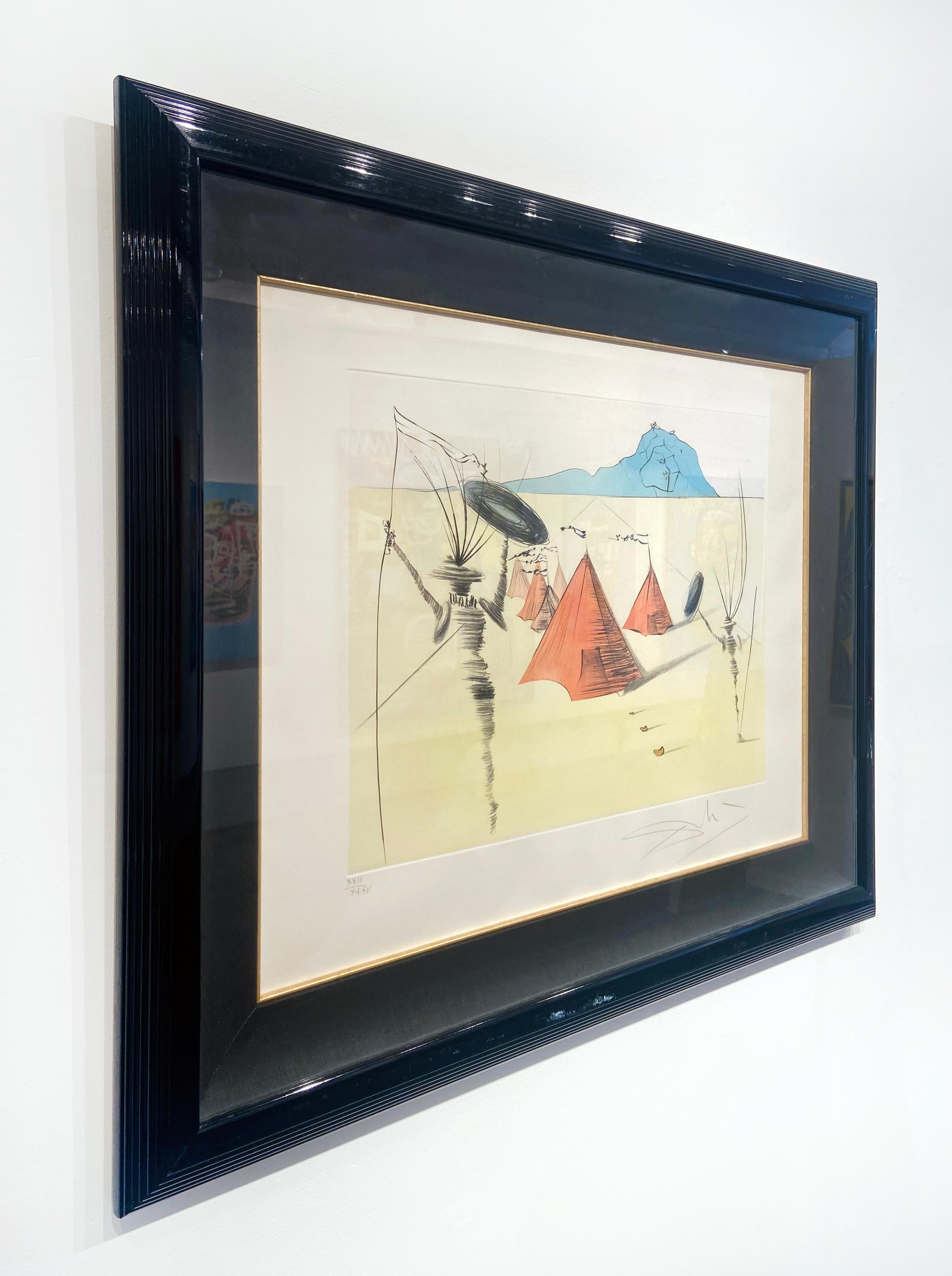 Artista:  Dalí, Salvador
Título:  Gad
Serie:  Las Doce Tribus de Israel
Date:  1972
Medio:  punta seca con estarcido de color
Enmarcado Dimensiones:  33