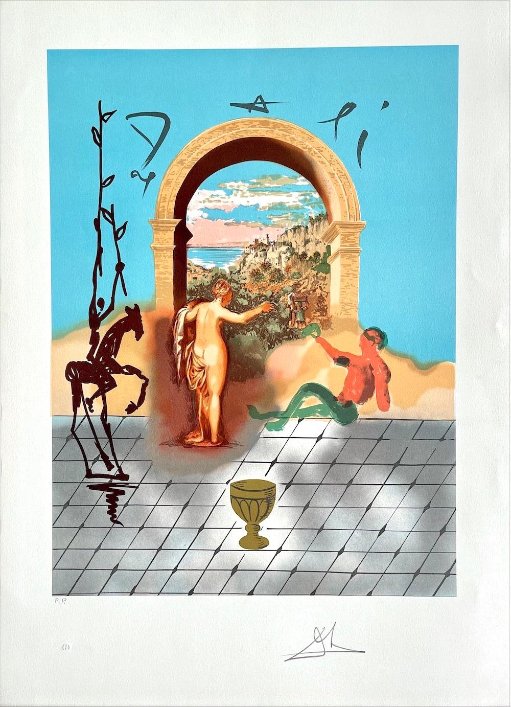 GATEWAY TO THE NEW WORLD, Dali Discovers America Portfolio, Signed Lithograph - Print by Salvador Dalí