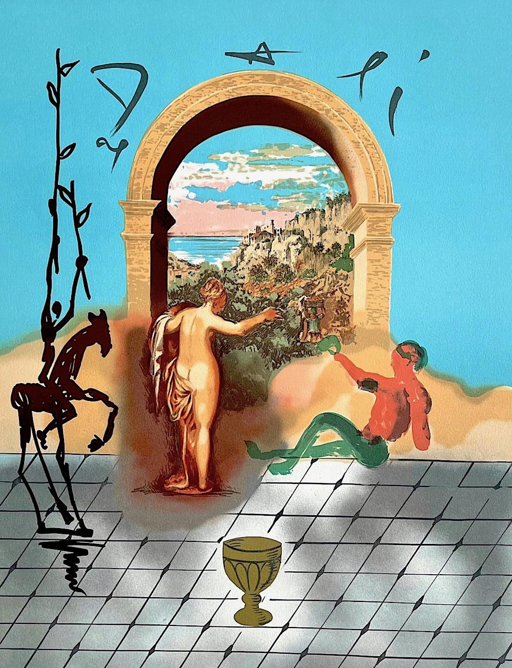 Gateway To The New World, Dali Discovers America Portfolio, Signed Lithograph - Print by Salvador Dalí