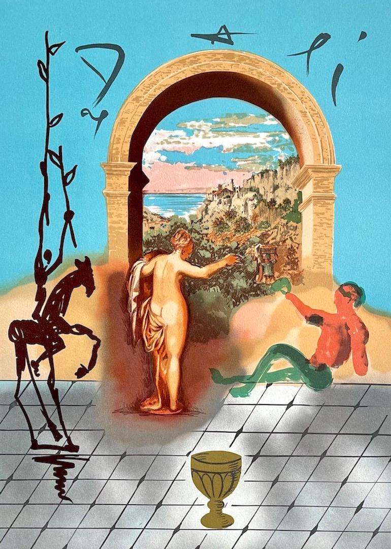 GATEWAY TO THE NEW WORLD, Dali Discovers America Portfolio, Signed Lithograph - Surrealist Print by Salvador Dalí