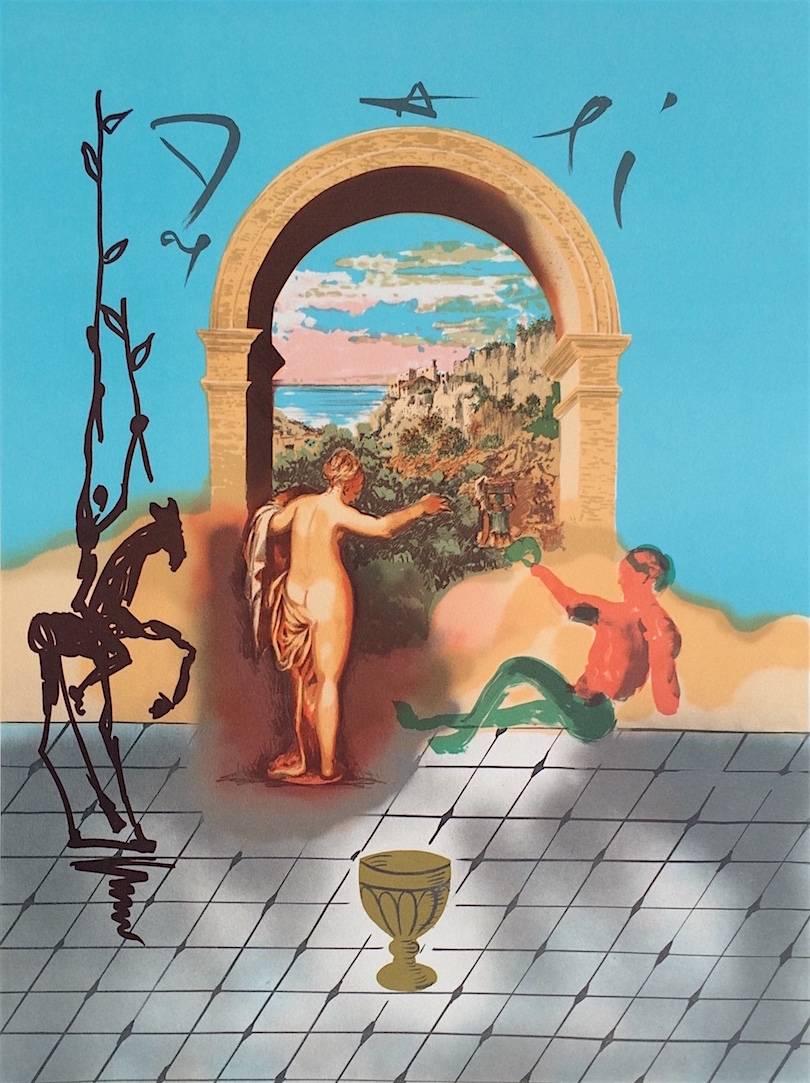 Gateway To The New World:: Dali Entdecken Sie Amerika:: signierte Lithographie (Surrealismus), Print, von Salvador Dalí