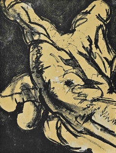 Vintage Gestural Body - Lithograph from "Homage à Meissonier" - 1967