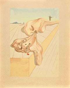 Gianni Schicchi's Bite - Woodcut Print - 1963