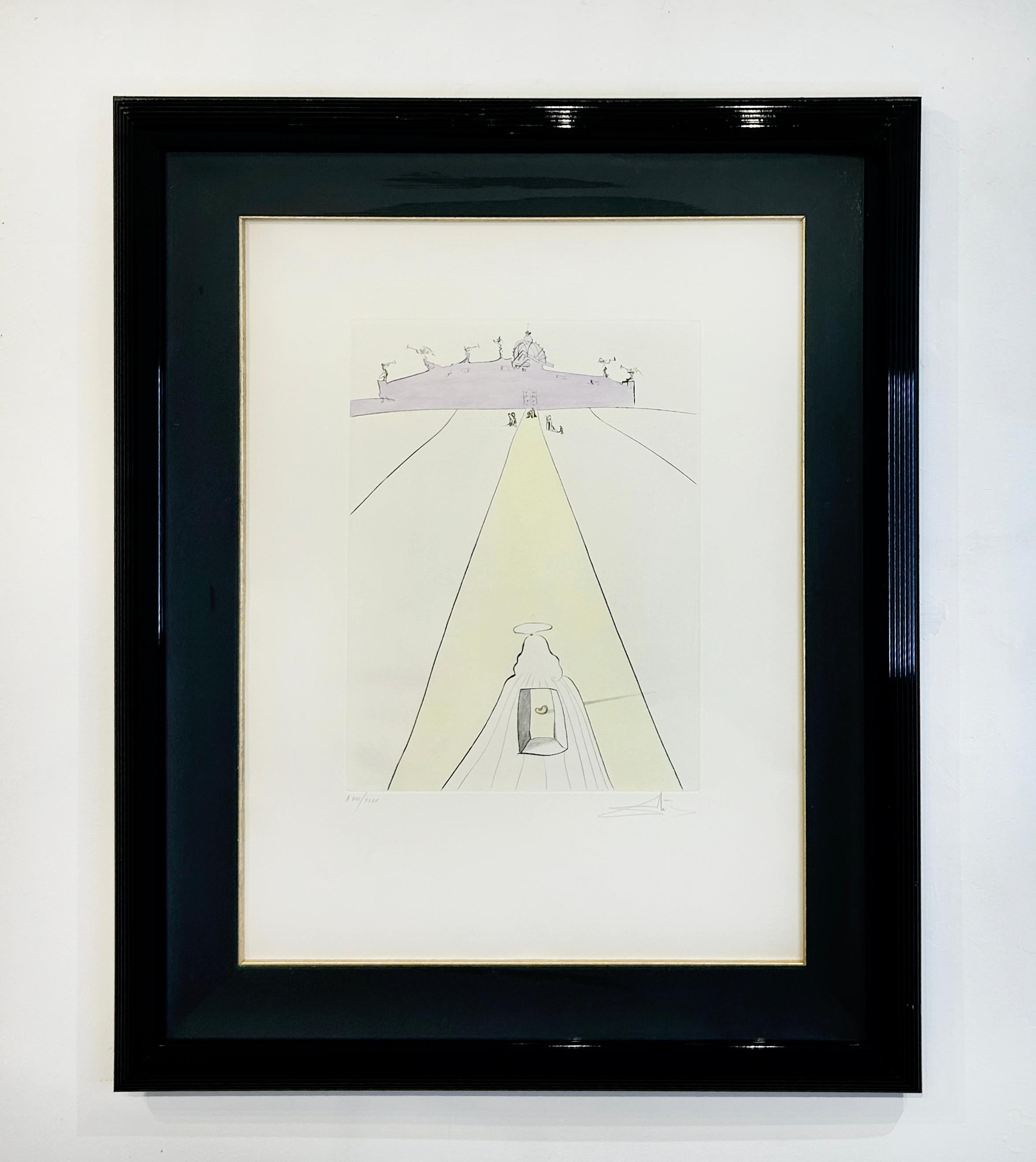 Dios, el Tiempo, el Espacio y el Papa - Print Surrealista de Salvador Dalí