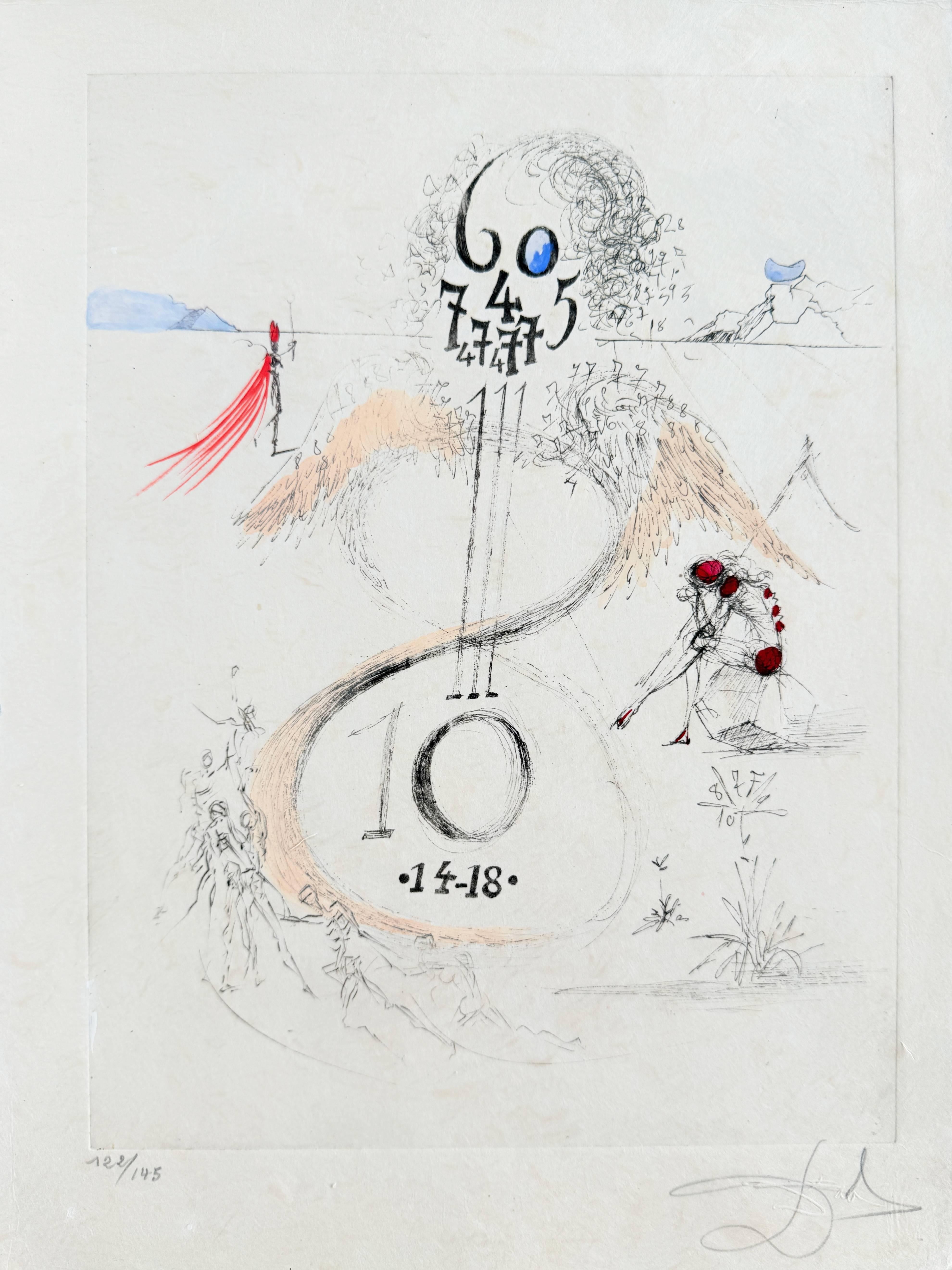 Print Salvador Dalí - Guerre de 1914-1918