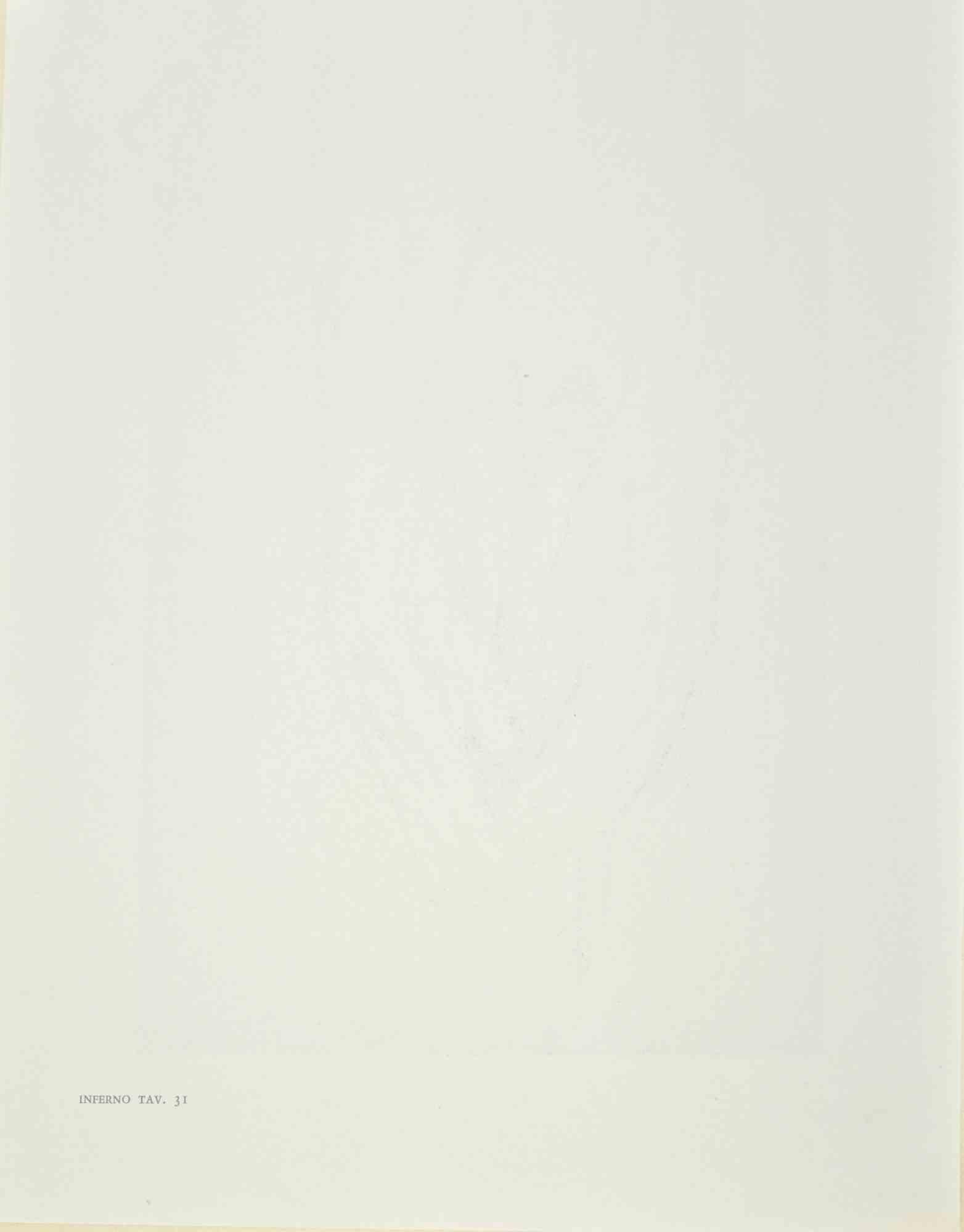 Hands of Antaeus – Holzschnittdruck – Antaeus – 1963 (Surrealismus), Print, von Salvador Dalí