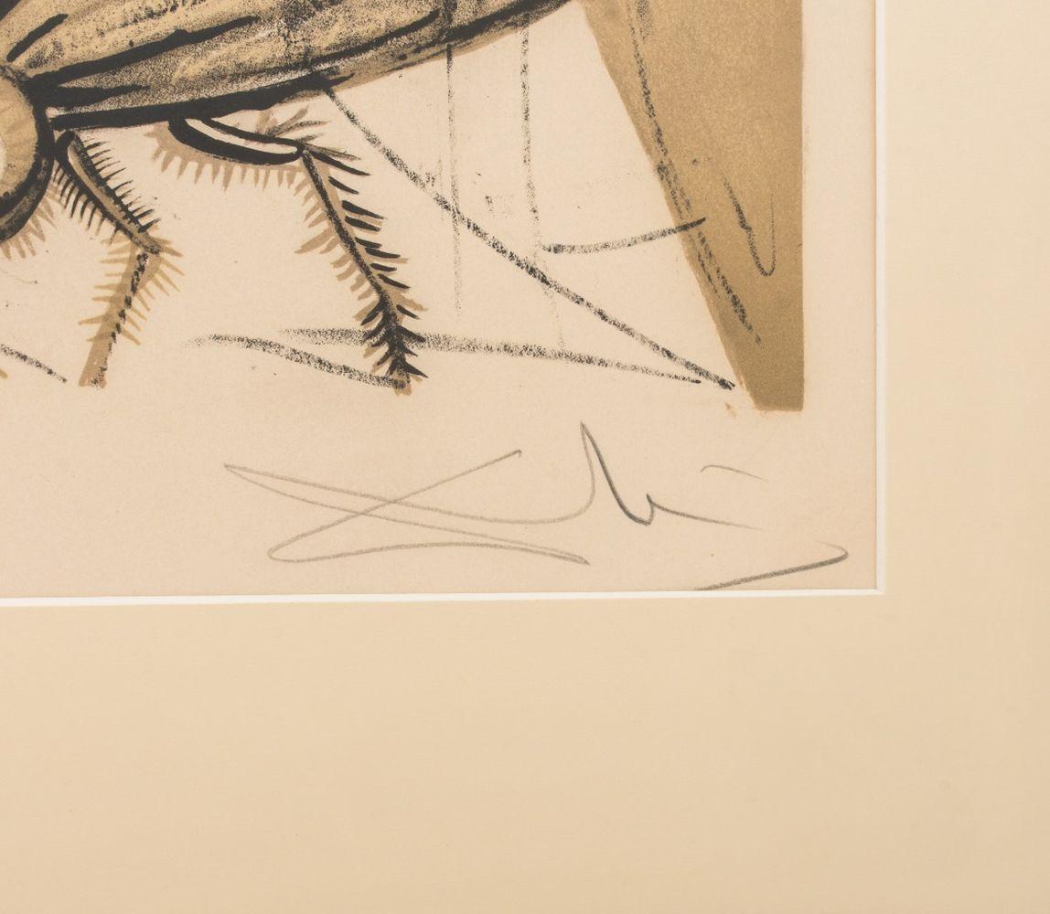 Headless Man and Fly - Beige Figurative Print by Salvador Dalí