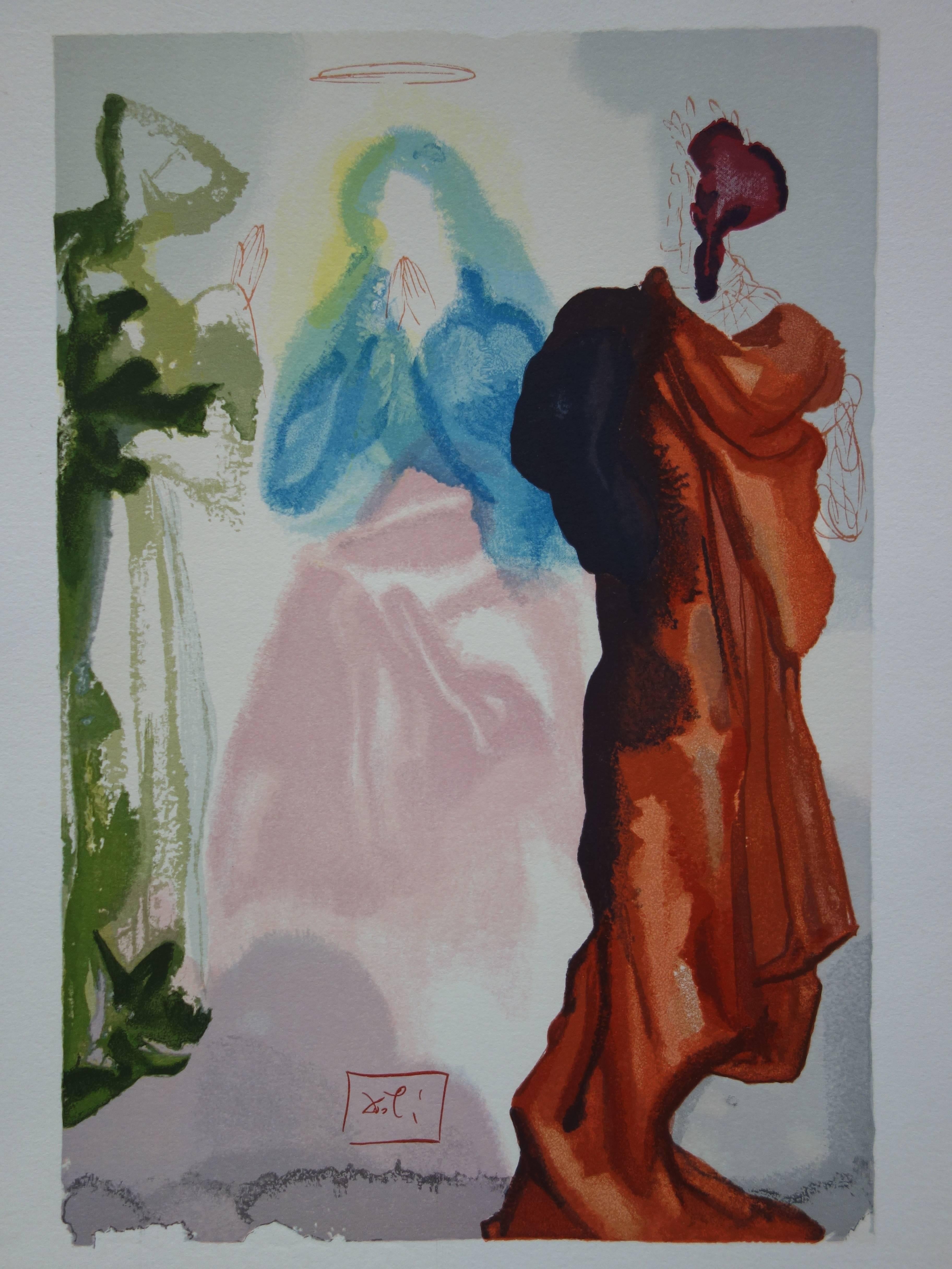 Salvador Dali (1904-1989)
Ciel 33 - Prière de saint Bernard

Gravure sur bois en couleur
avec la signature imprimée dans la plaque
1960/63
Imprimé sur papier Vélin BFK Rives
Taille 32,8 x 26,4 cm (c. 13 x 10 in)

RÉFÉRENCES : Champ p. 189 à 200 /