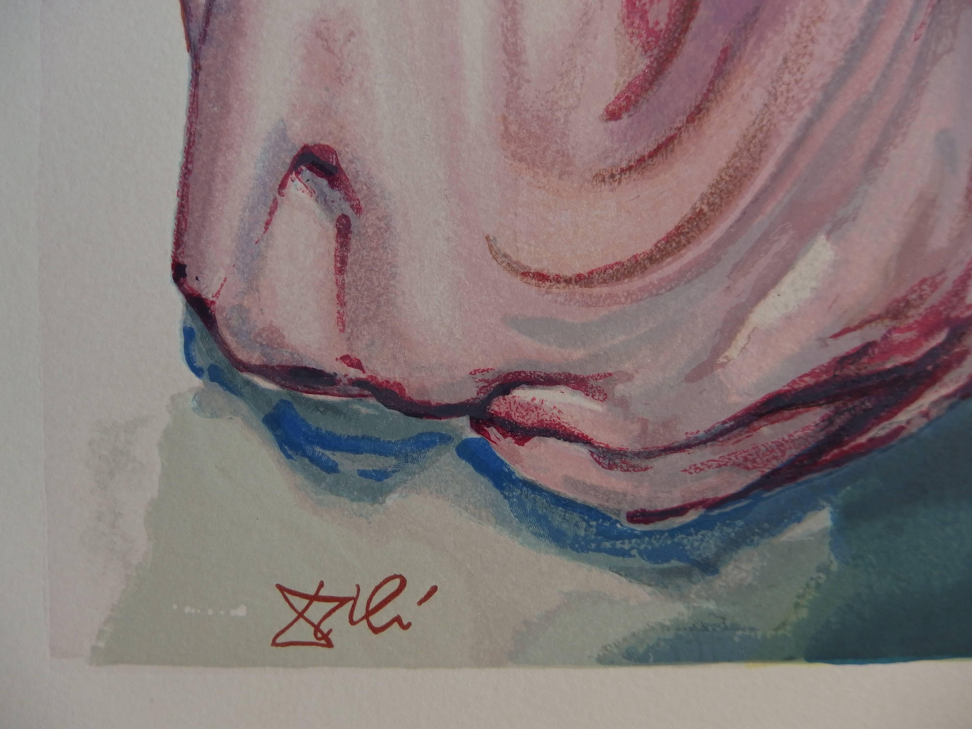 Heaven 4 - Beatrice - Color woodcut - 1963 (Field p. 189) - Print by Salvador Dalí