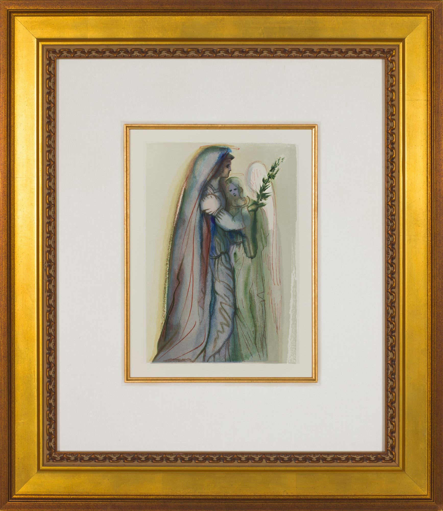 Heaven Canto 32 (The Divine Comedy) - Gray Figurative Print by Salvador Dalí
