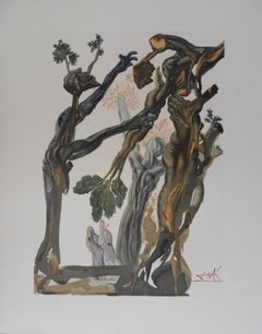 Hell 13 – Der Wald des Selbstmords – Holzschnitt – 1963 (Abb. 189)