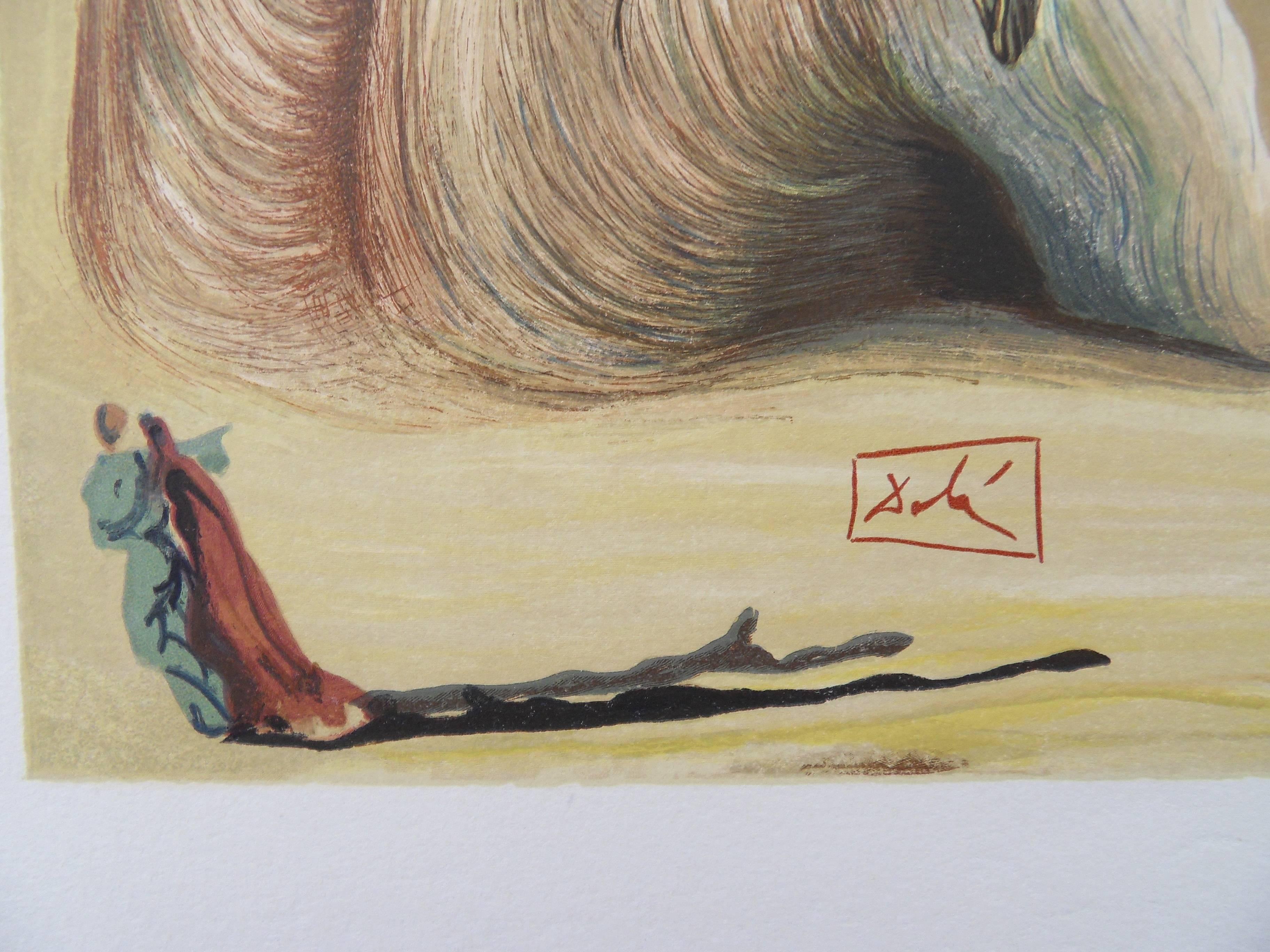 Hell 27 - Le diable Logique - gravure sur bois - 1963 (Field n° 189) - Print de Salvador Dalí