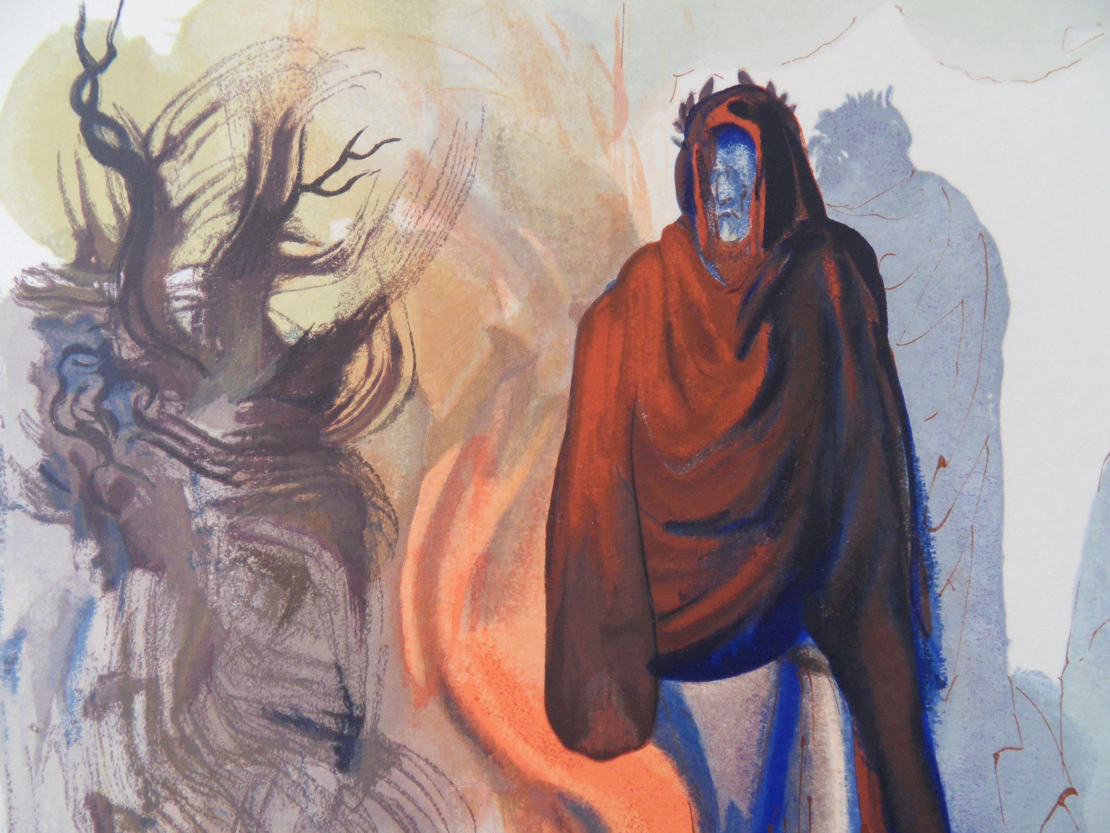 Hell 34 : The Appearance of Pluto - Original woodcut - 1963 (Field p 189 à 200) - Print by Salvador Dalí